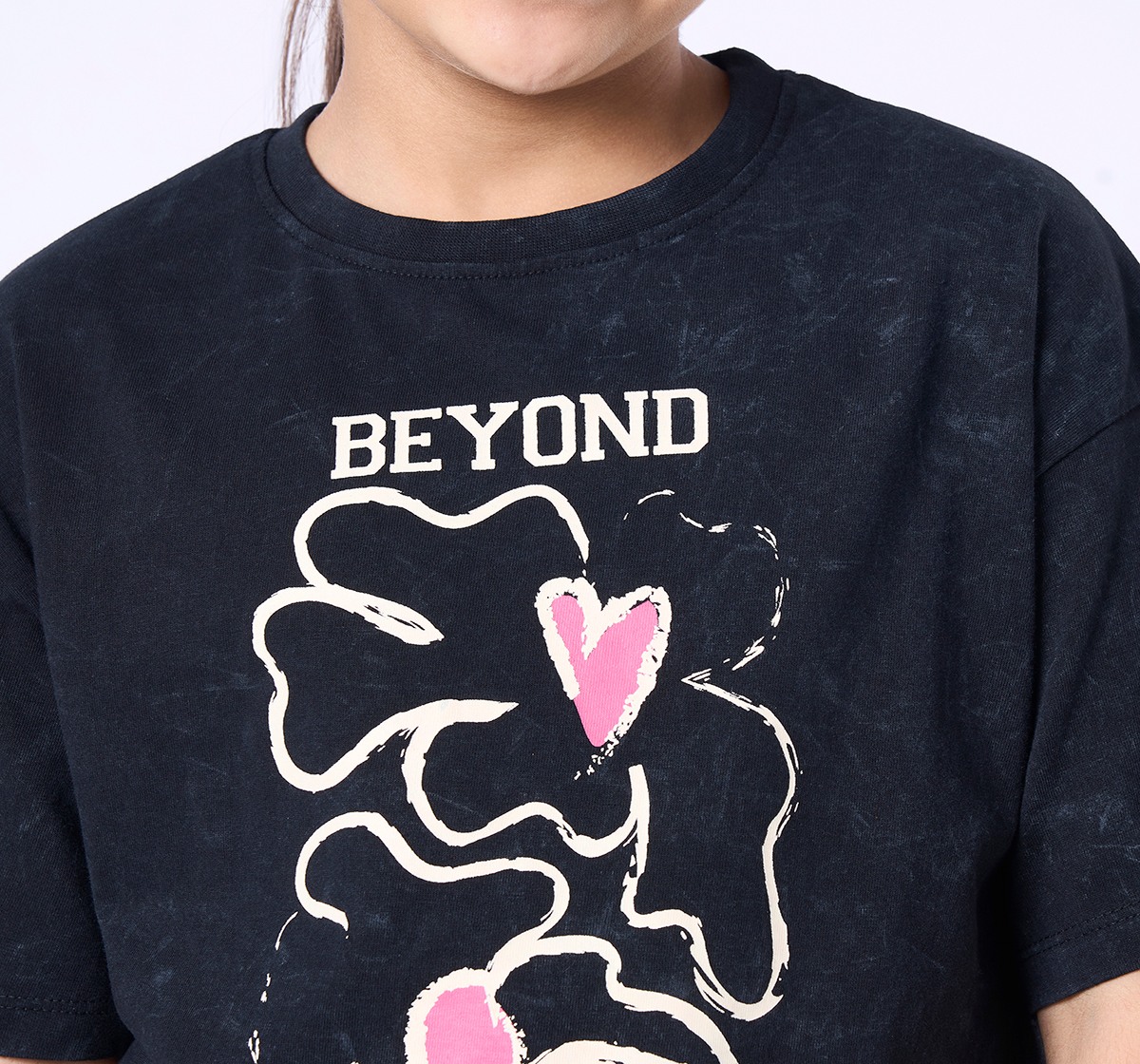 Ed-a-Mamma Kids Girls T-Shirt Black