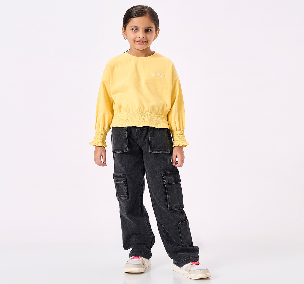 Ed-a-Mamma Kids Girls T-Shirt Yellow