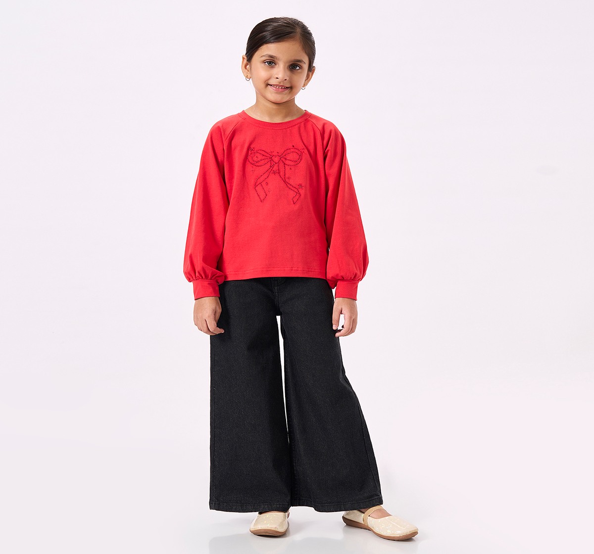 Ed-a-Mamma Kids Girls T-Shirt Red
