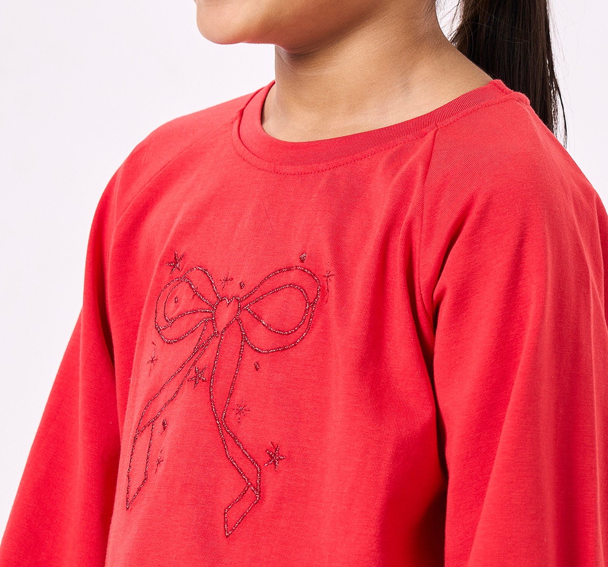 Ed-a-Mamma Kids Girls T-Shirt Red