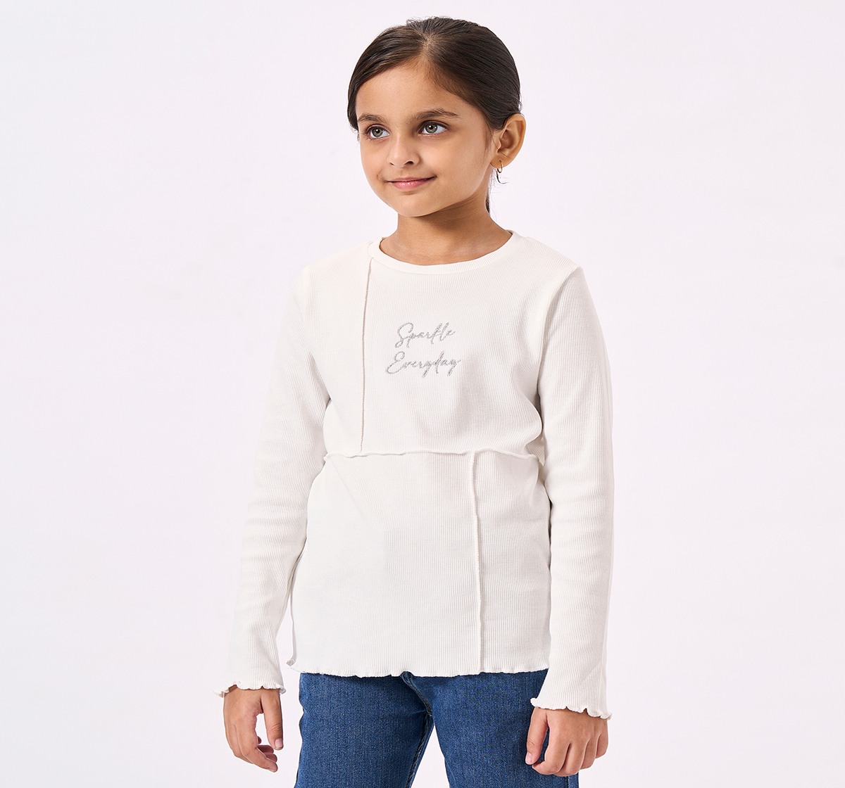 Ed-a-Mamma Kids Girls T-Shirt White