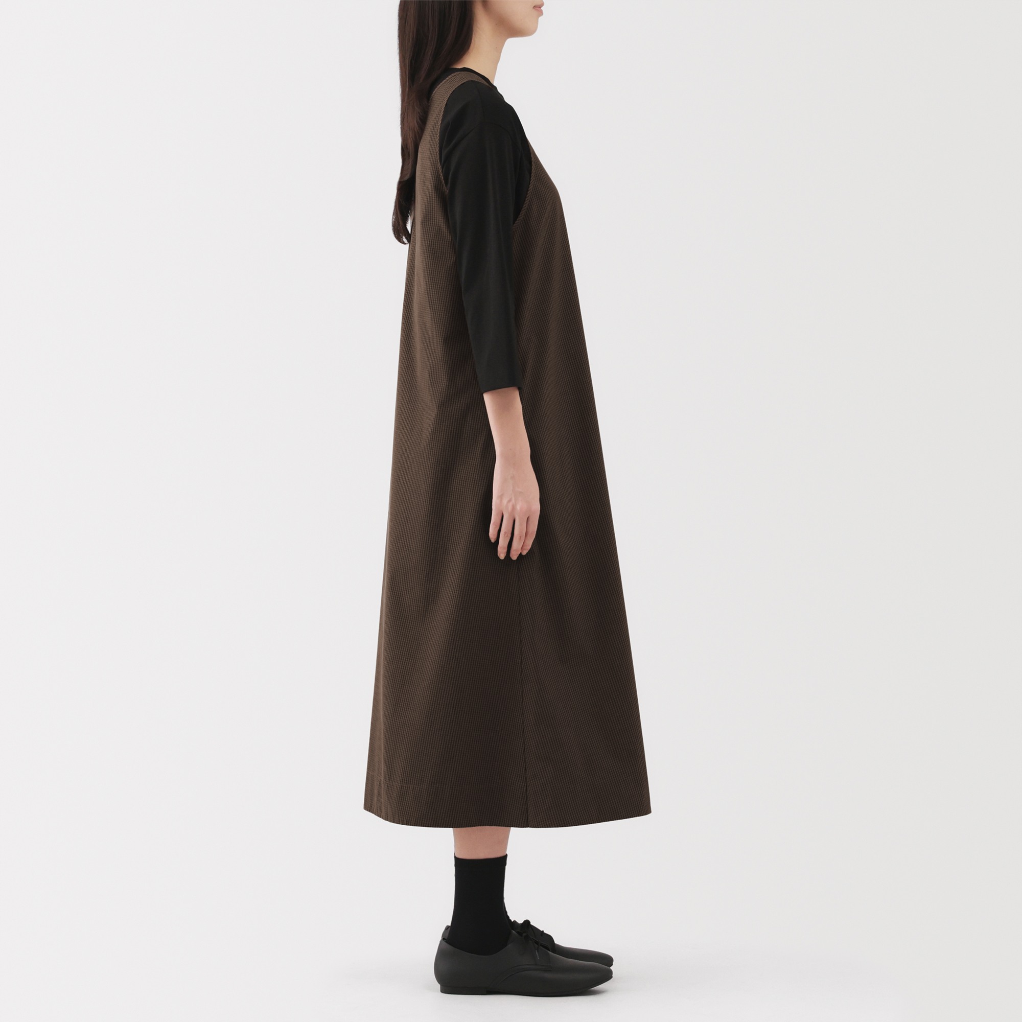 W's quick dry broadcloth Sleeveless dress