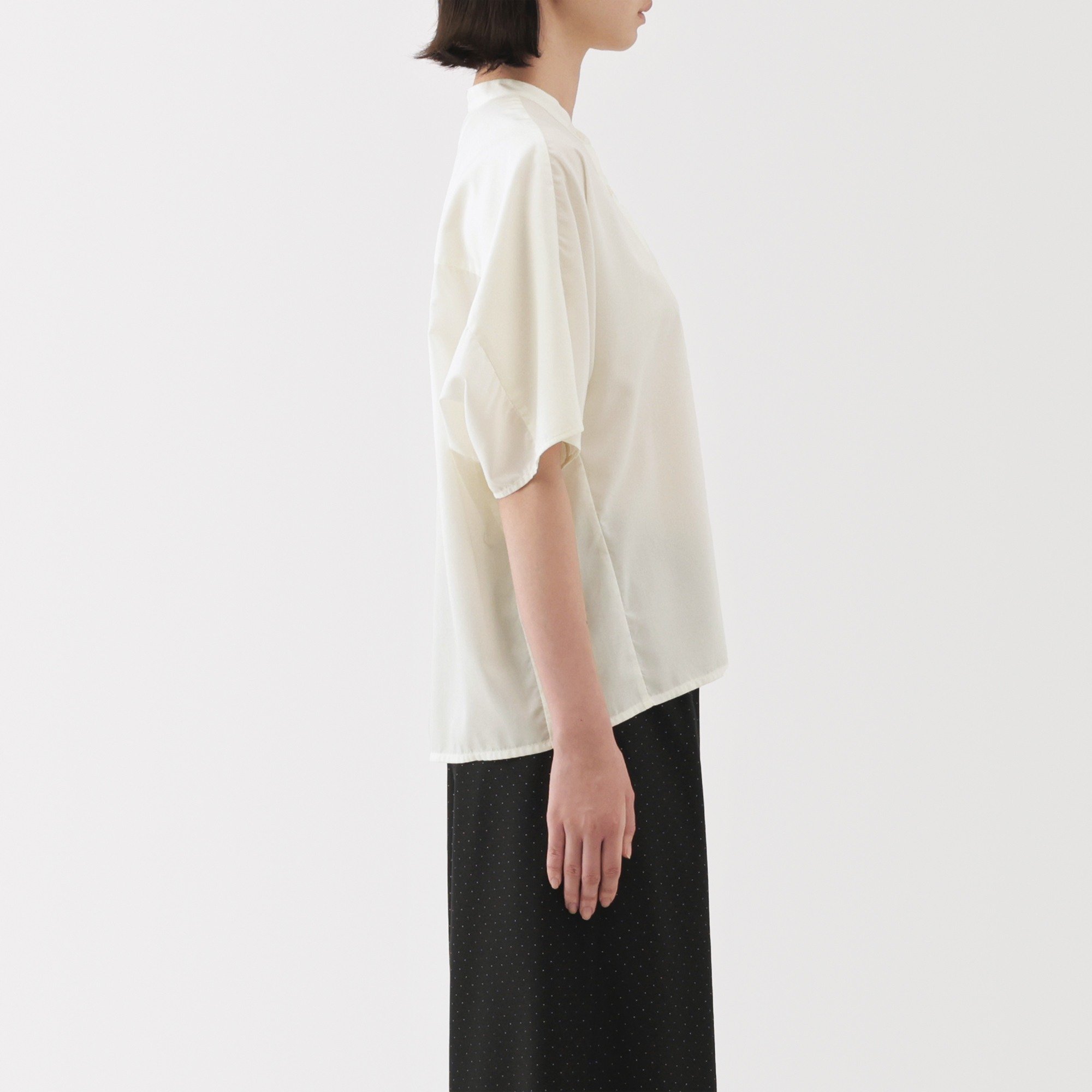 W's Lyocell blended 1/2 sleeve blouse