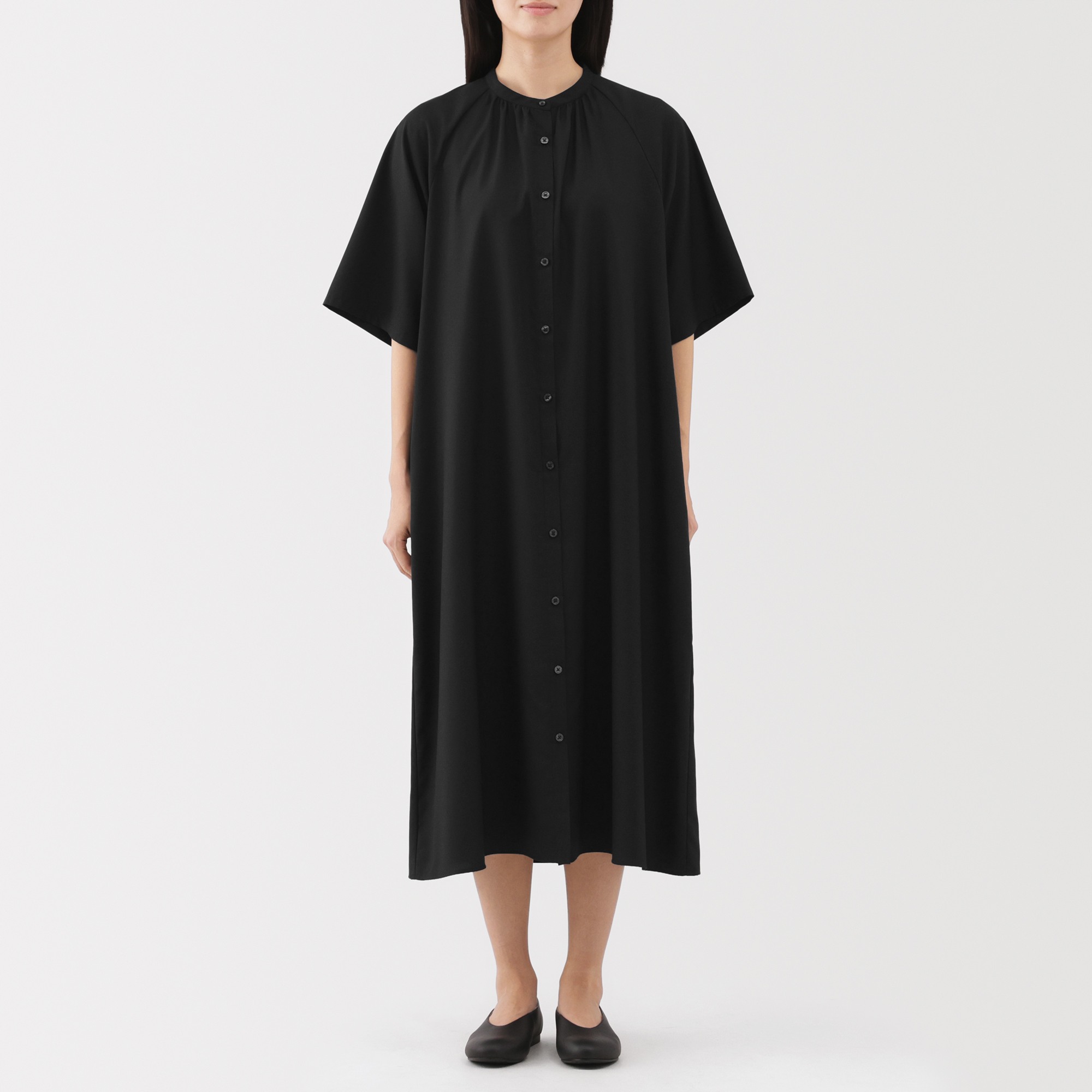 W's Lyocell blended 1/2 sleeve dress