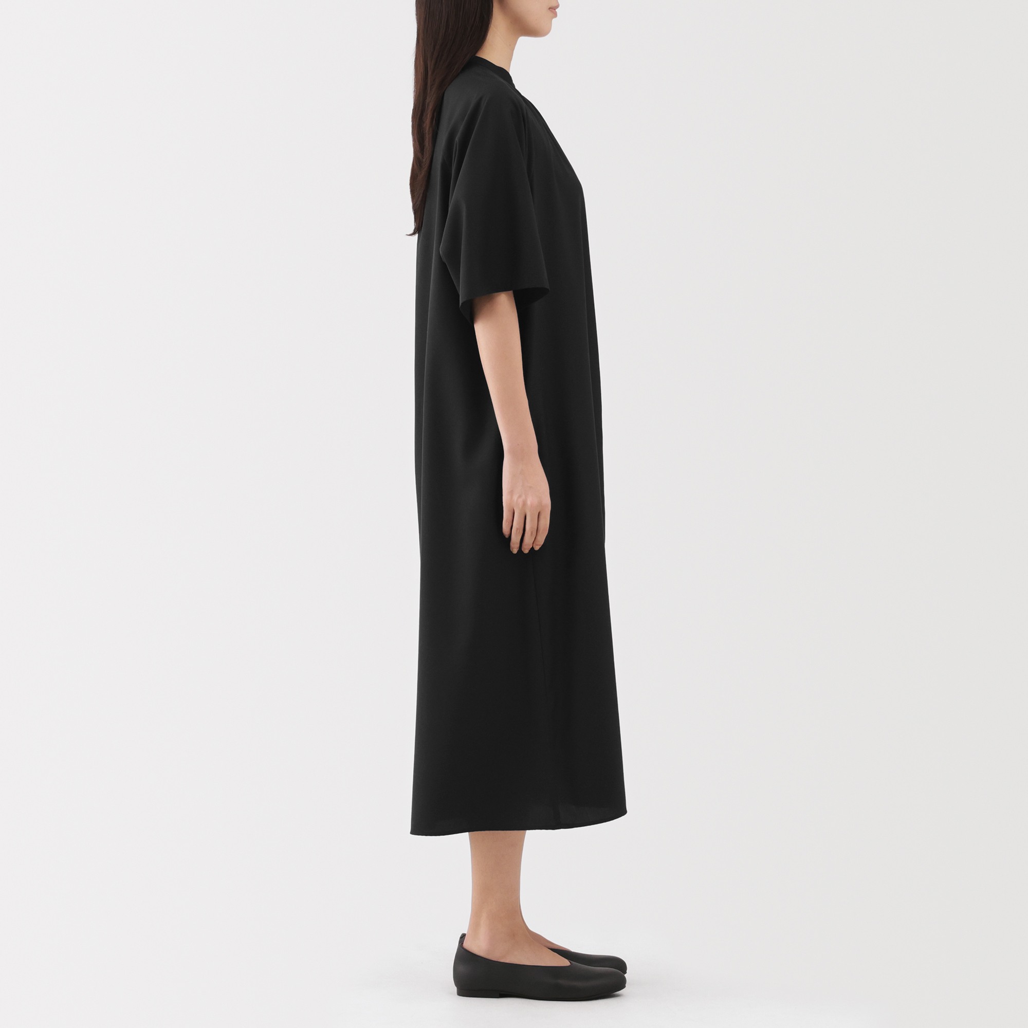 W's Lyocell blended 1/2 sleeve dress