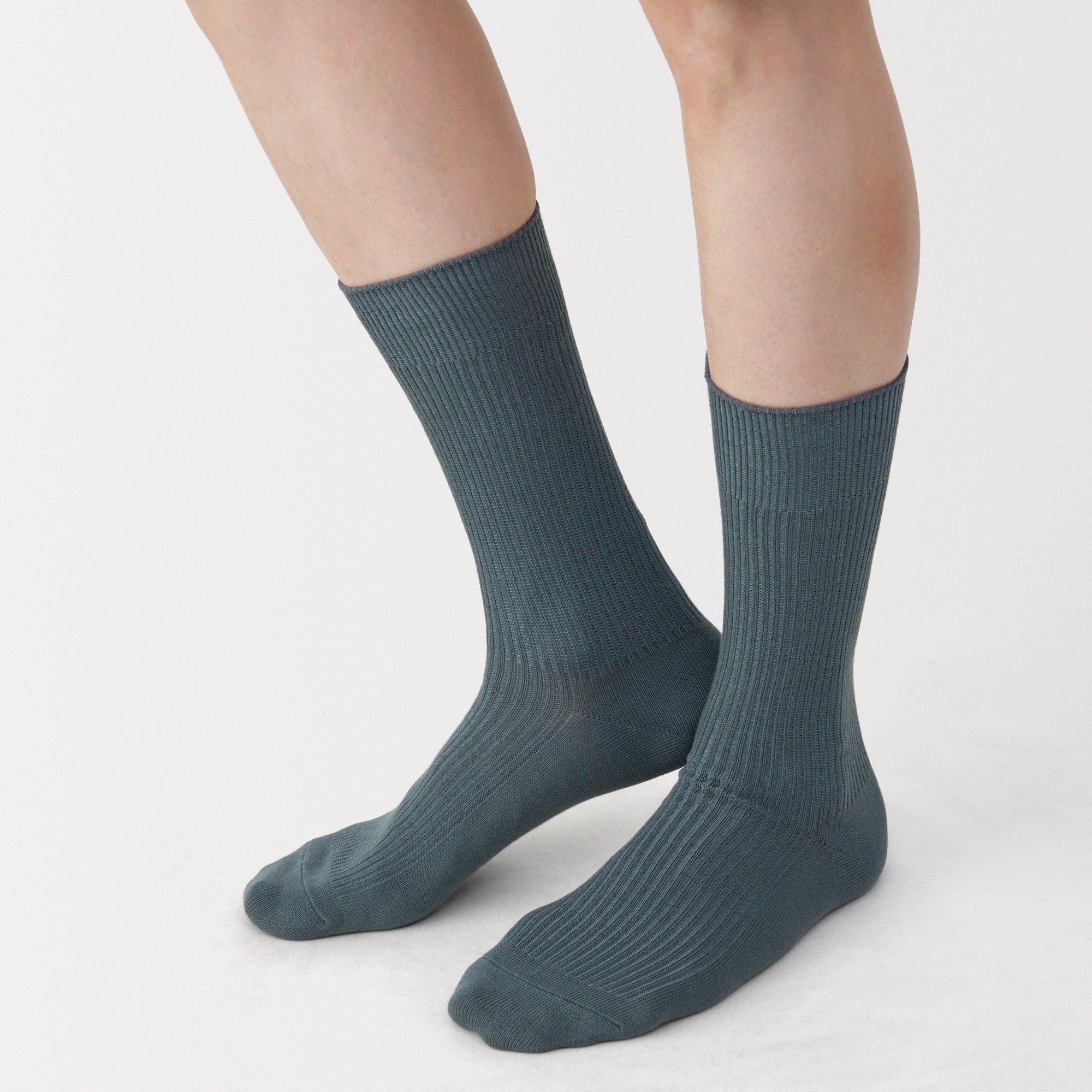 M's right angle anti-slip-fit ribbed socks