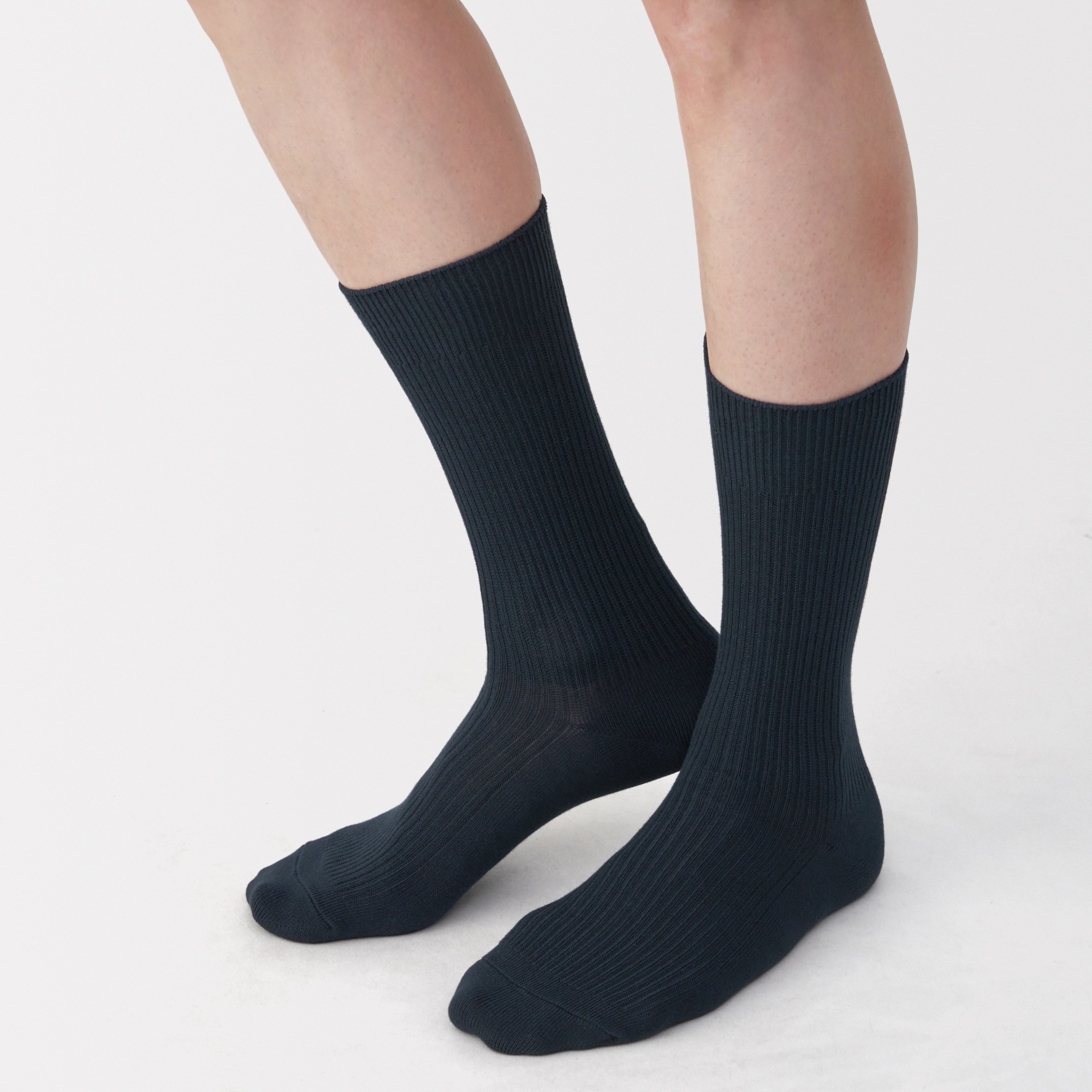 M's right angle anti-slip-fit ribbed socks