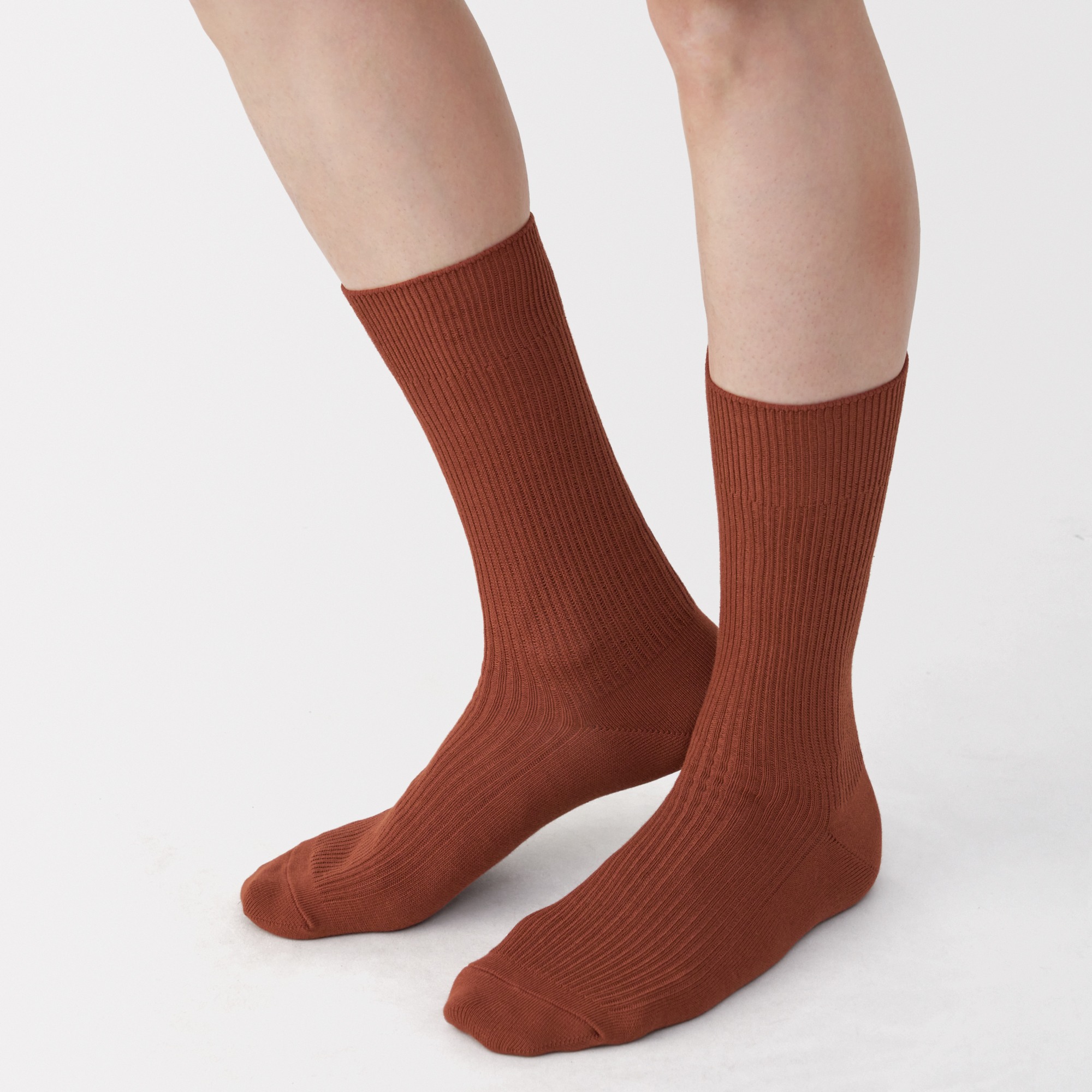 M's right angle anti-slip-fit ribbed socks