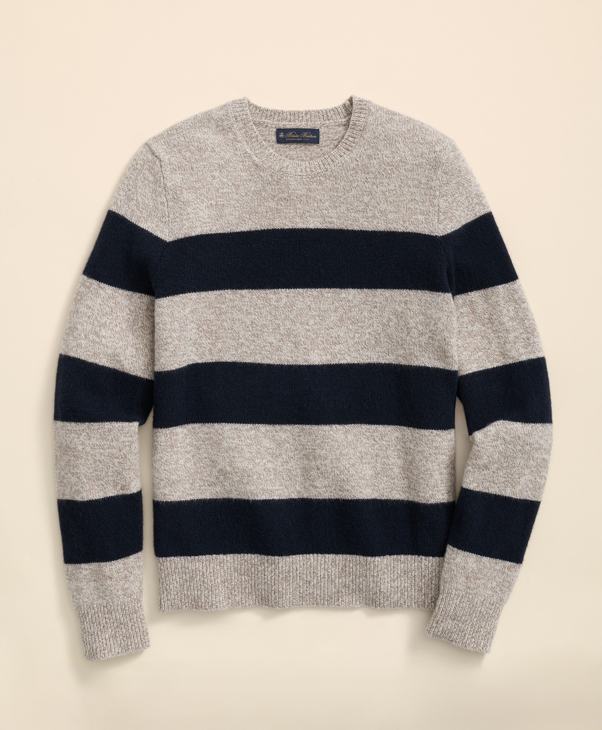 Brooks Brothers | Wool Striped Crew Neck Sweater