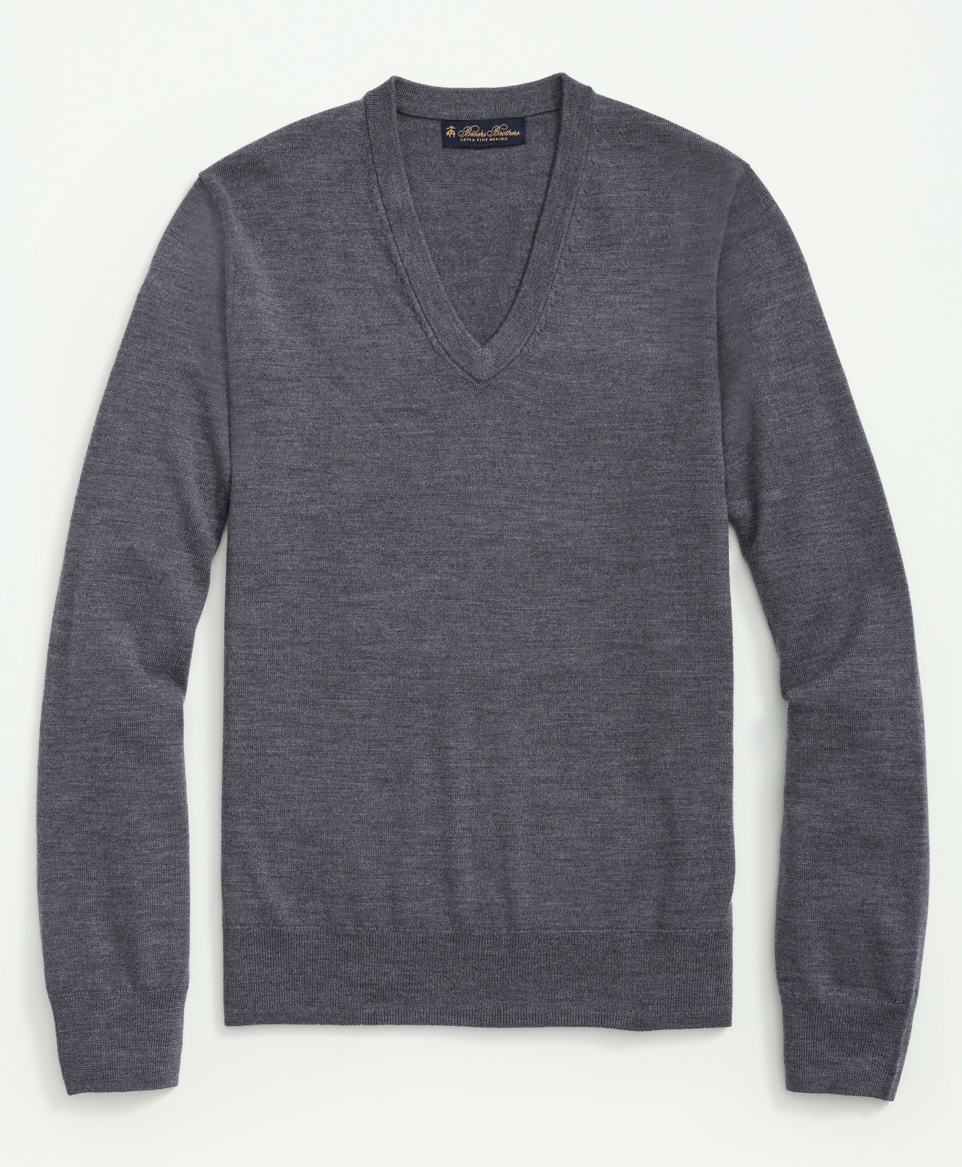 Brooks Brothers | Merino Solid V-Neck Sweater