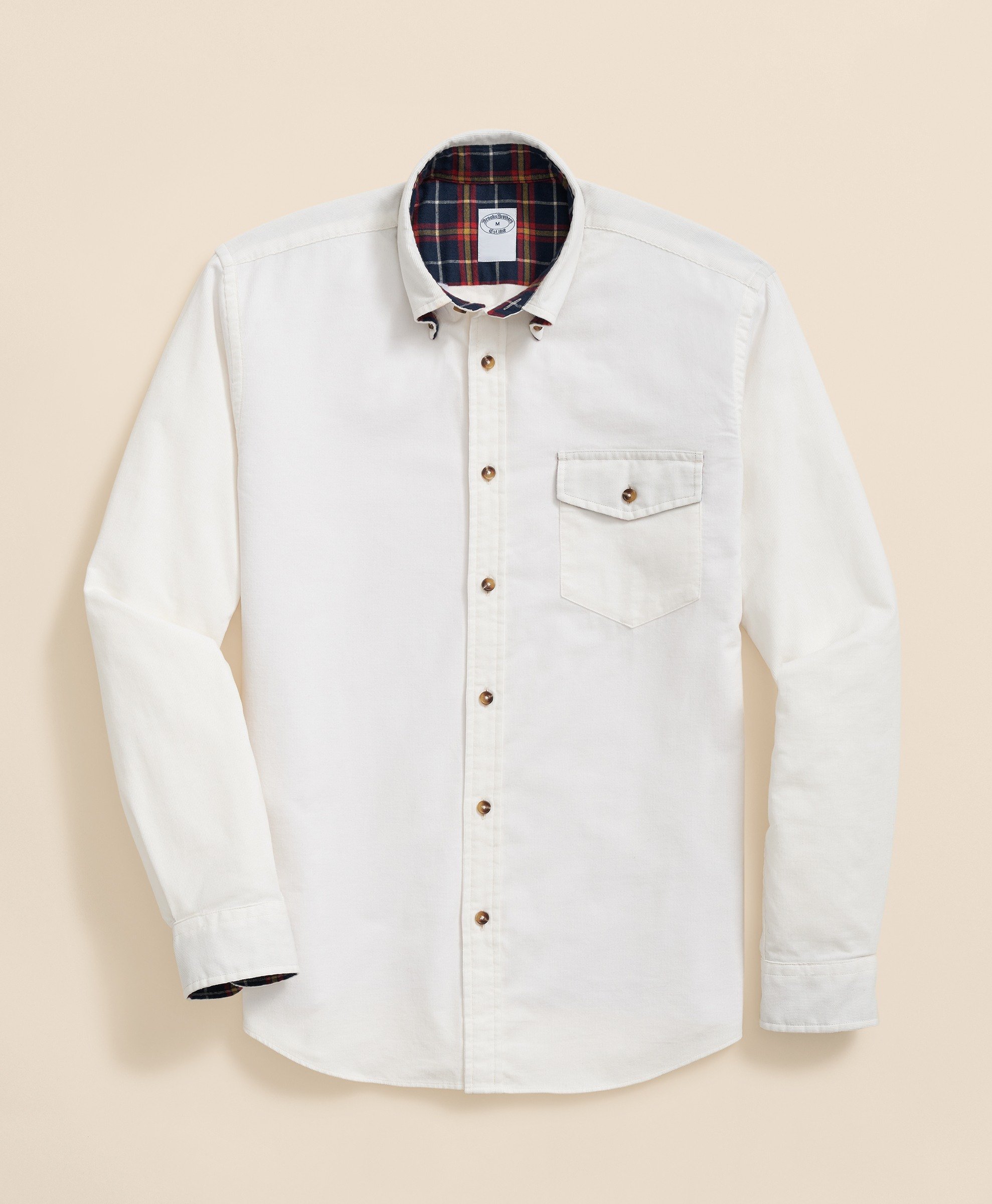 Brooks Brothers | Regular Finish Corduroys Solid Regular Fit Sport Shirt