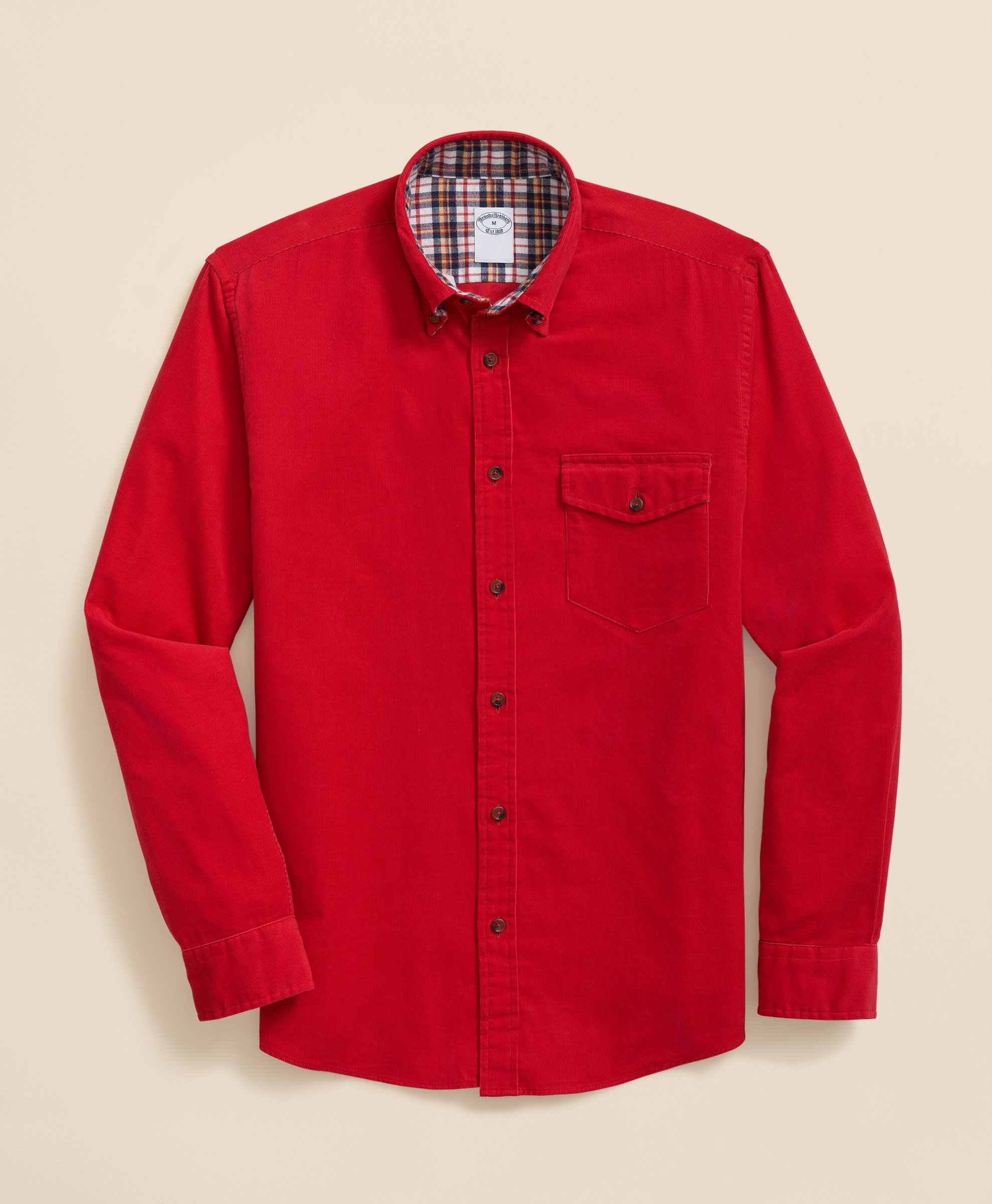 Brooks Brothers | Regular Finish Corduroys Solid Regular Fit Sport Shirt