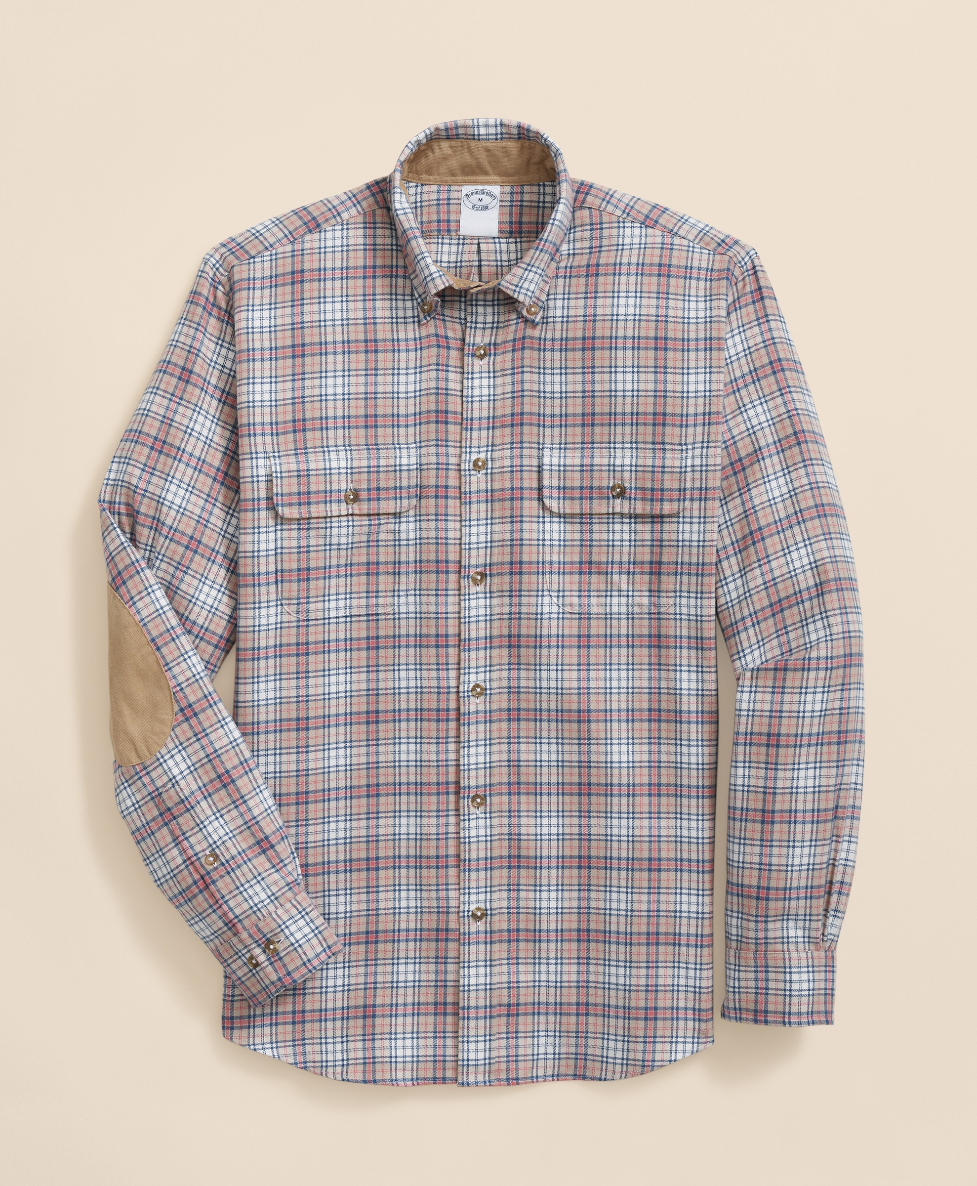 Brooks Brothers | Regular Finish Flannel Plaid Regular Fit Sport Shirt