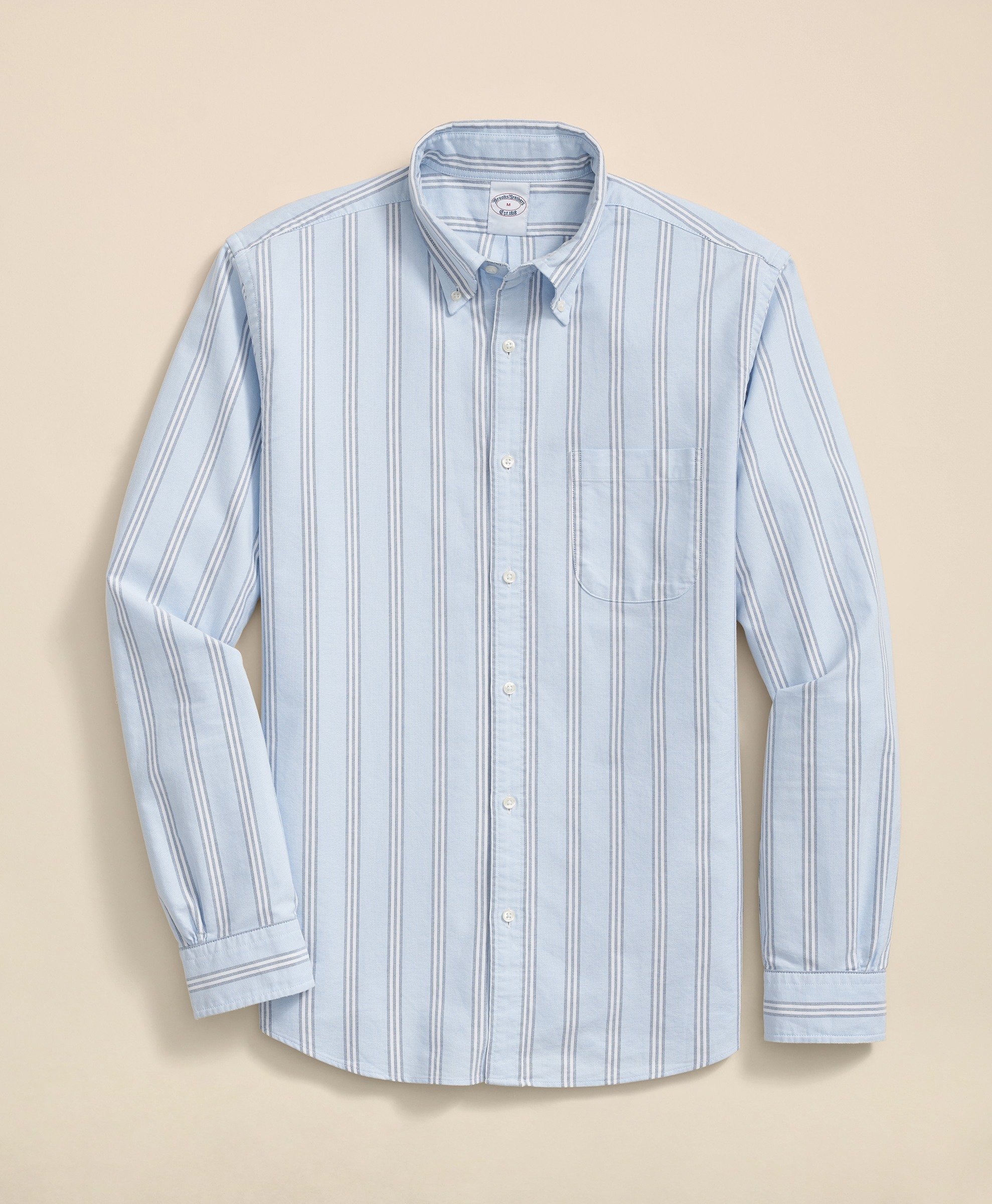 Brooks Brothers | Friday Oxford Striped Regular Fit Sport Shirt