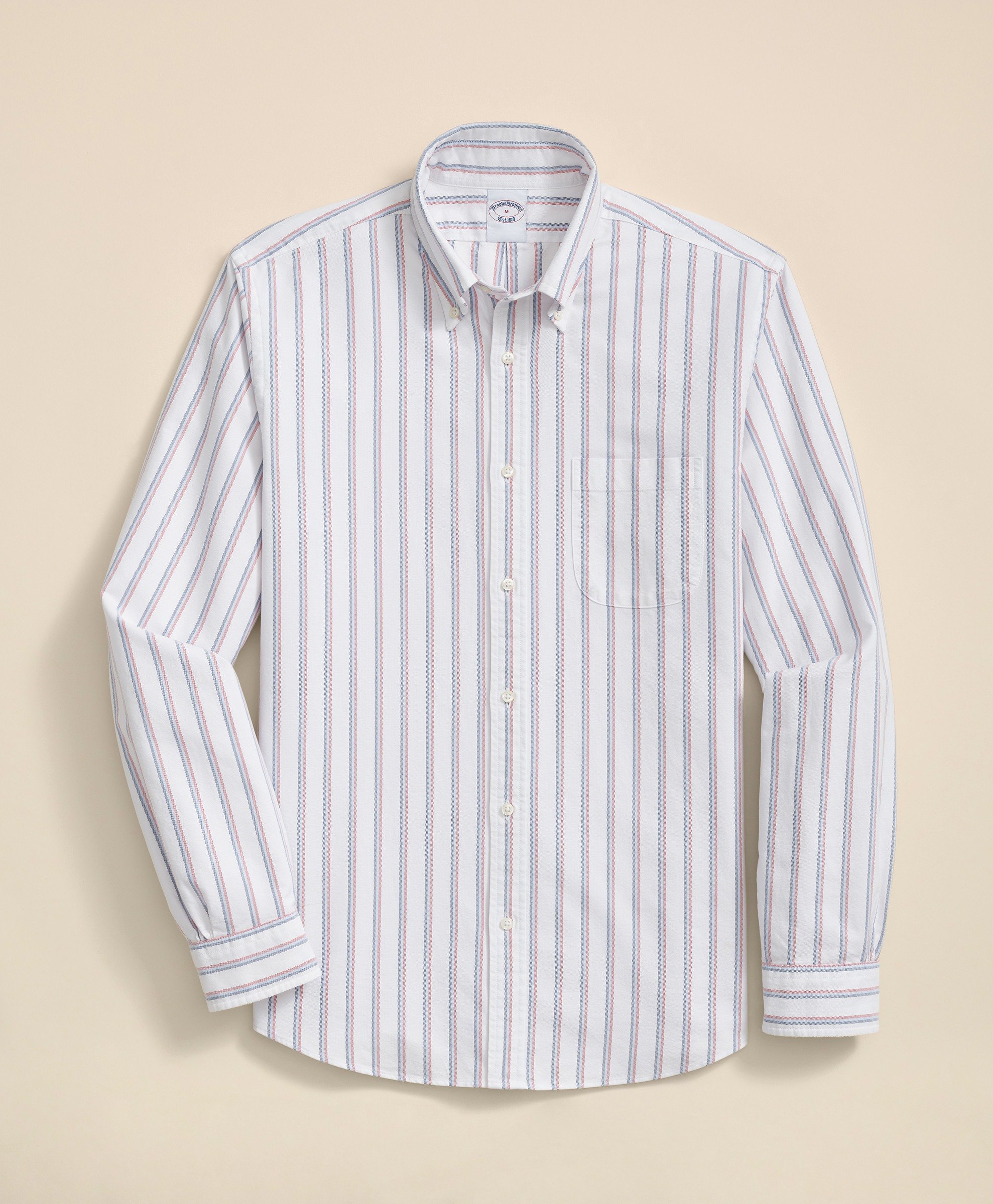 Brooks Brothers | Friday Oxford Striped Regular Fit Sport Shirt