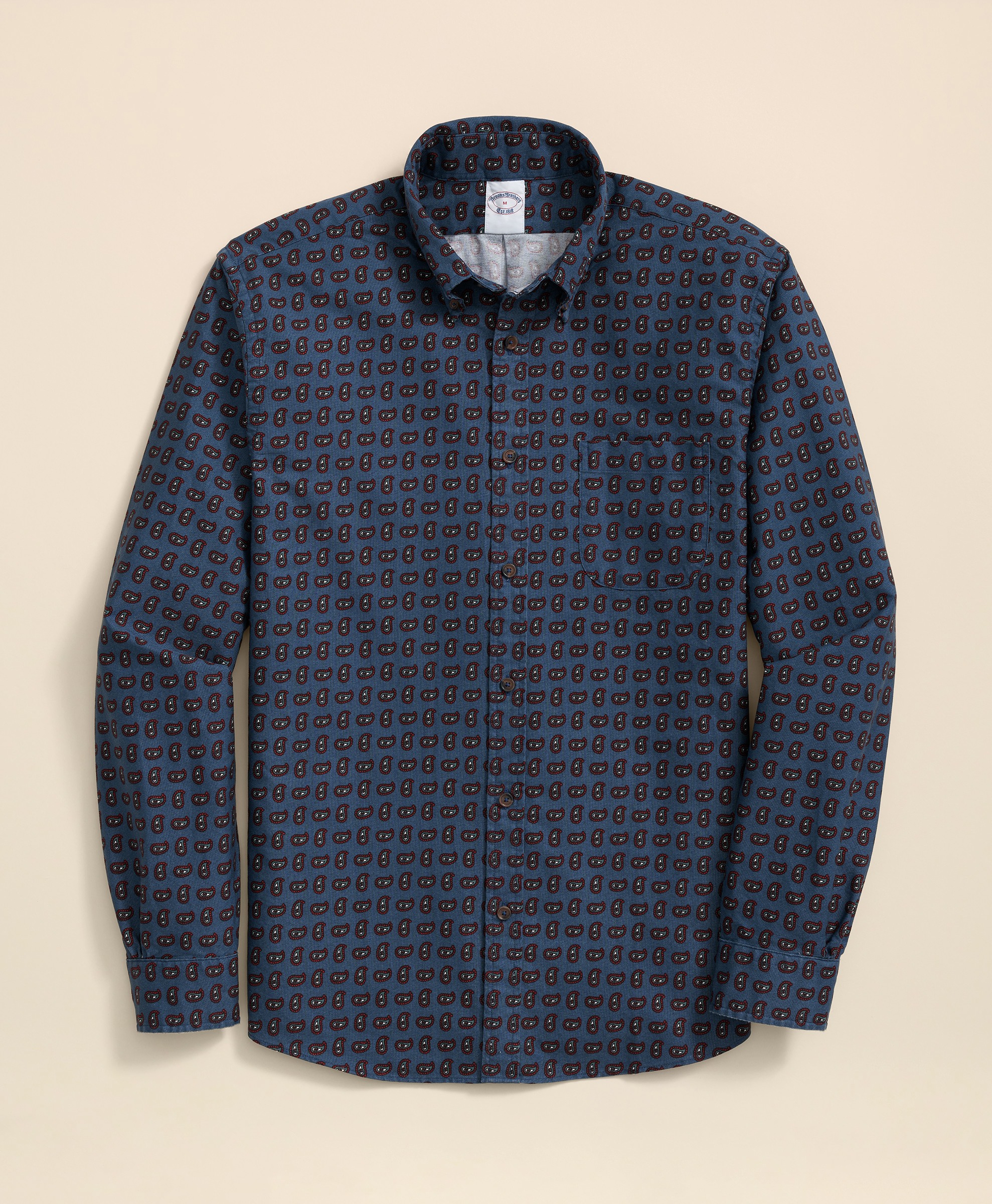 Brooks Brothers | Friday Oxford Paisley Regular Fit Sport Shirt