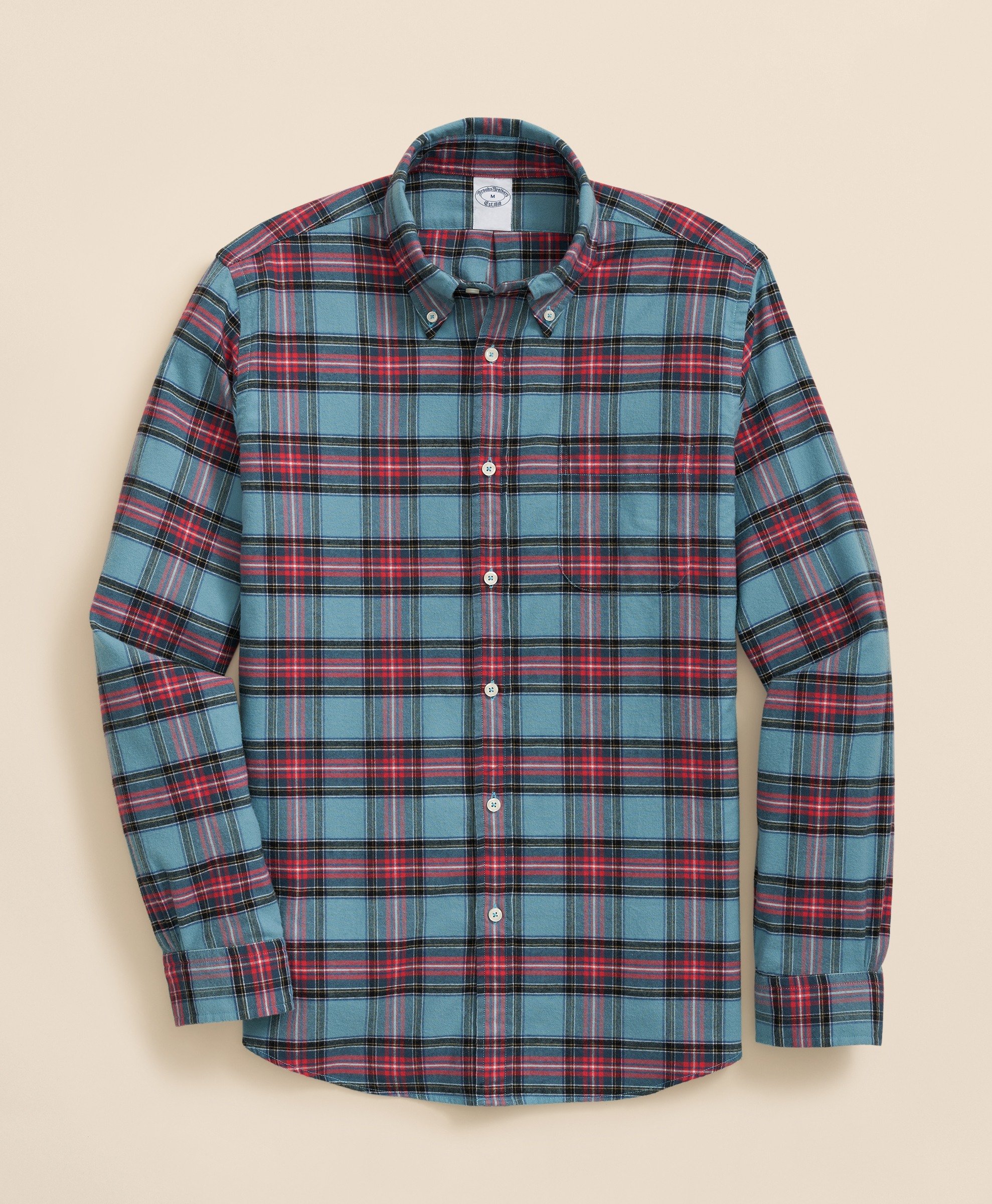 Brooks Brothers | Regular Finish Flannel Plaid Regular Fit Sport Shirt
