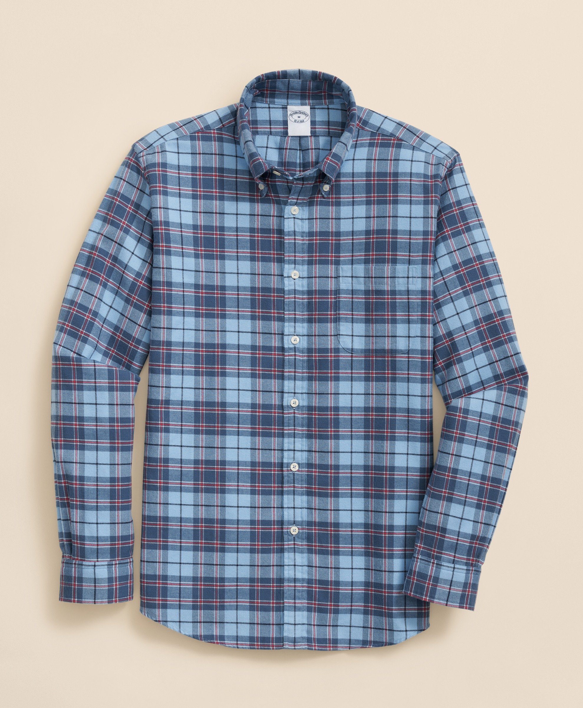 Brooks Brothers | Regular Finish Flannel Plaid Regular Fit Sport Shirt