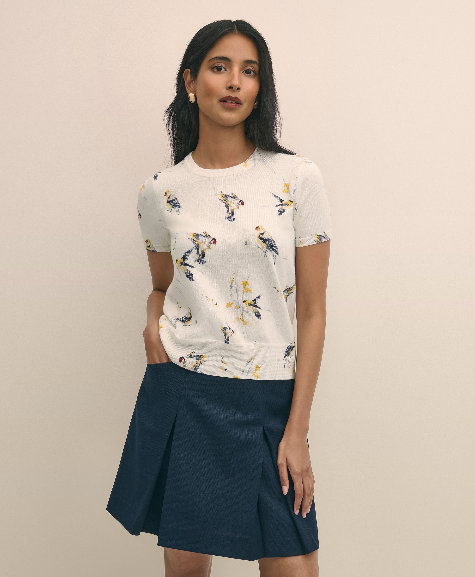 Brooks Brothers | Womenswear Pure Cotton Sweater
