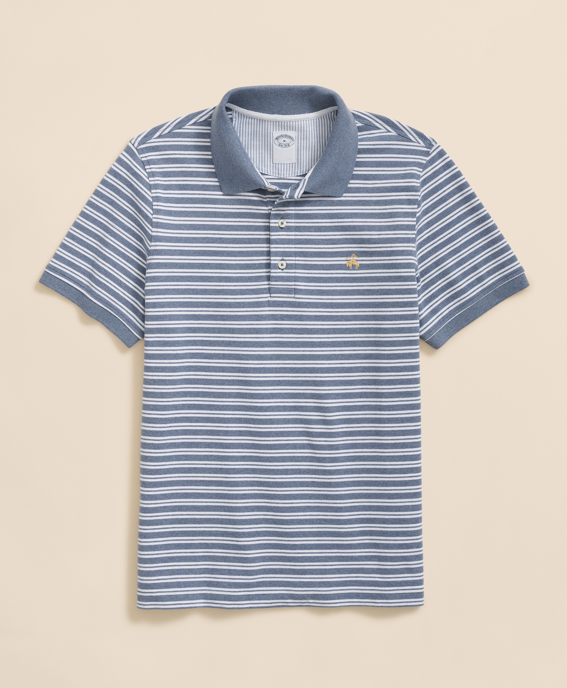 Brooks Brothers | Cotton Pique Striped Slim Fit Polo T-Shirt