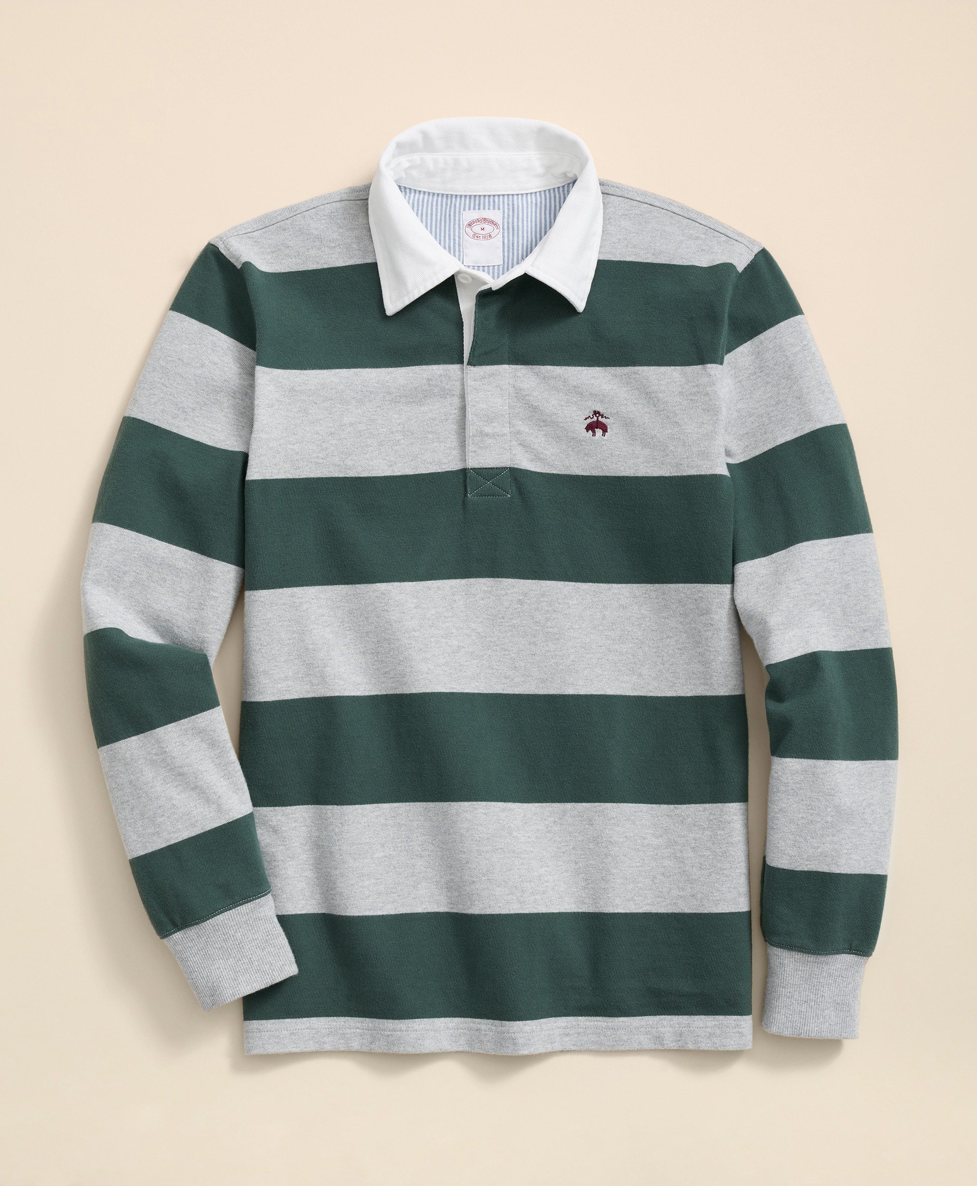 Brooks Brothers | Rugby Striped Regular Fit Polo T-Shirt