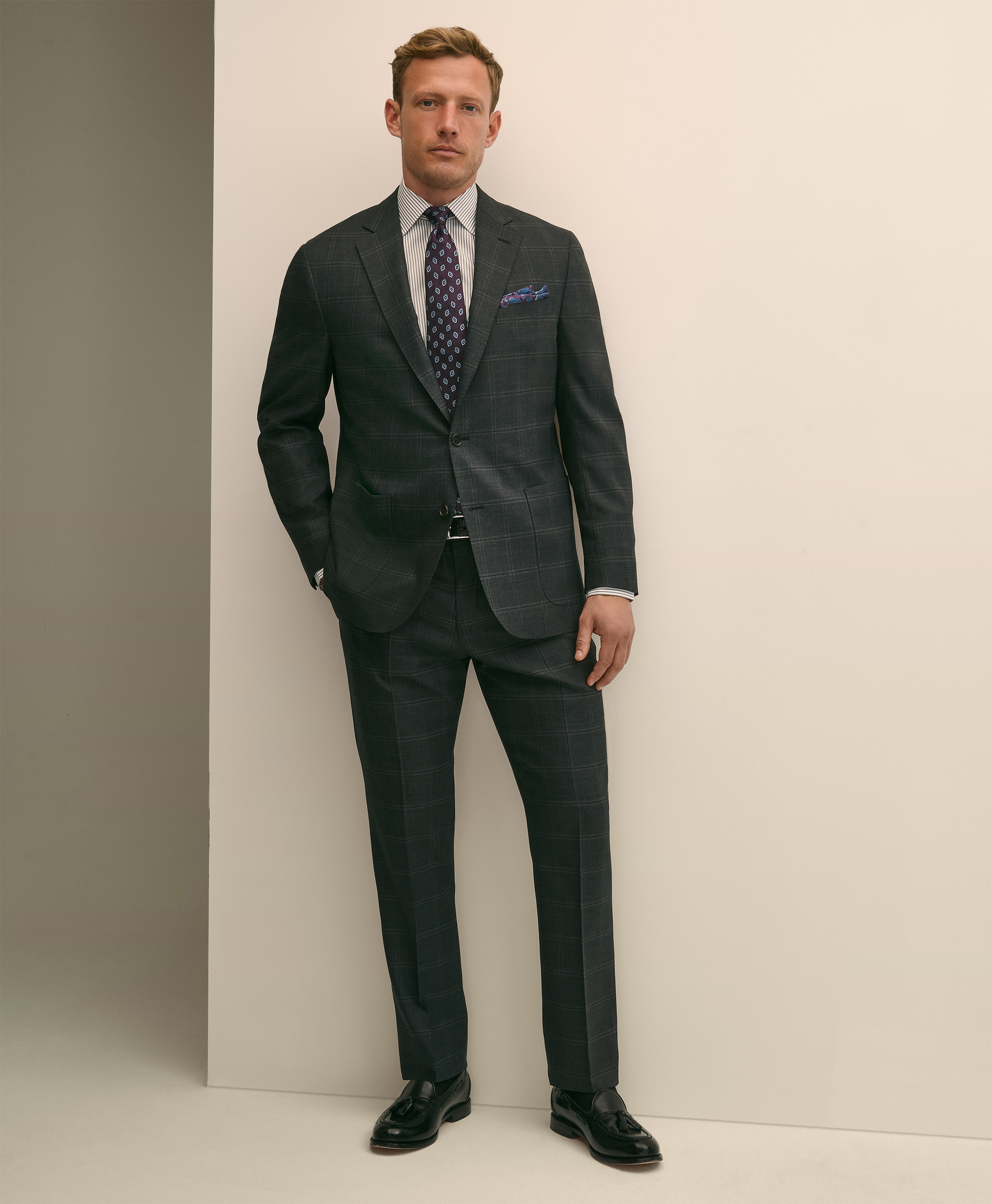 Brooks Brothers | Separates Wool Checks Regular Trouser