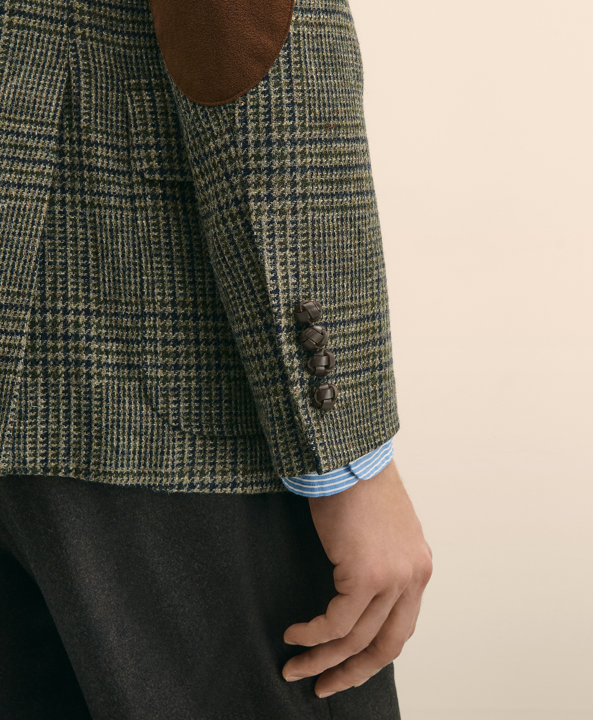 Tweed Checked Notch Lapel Regular Fit Sport Coat | Brooks Brothers