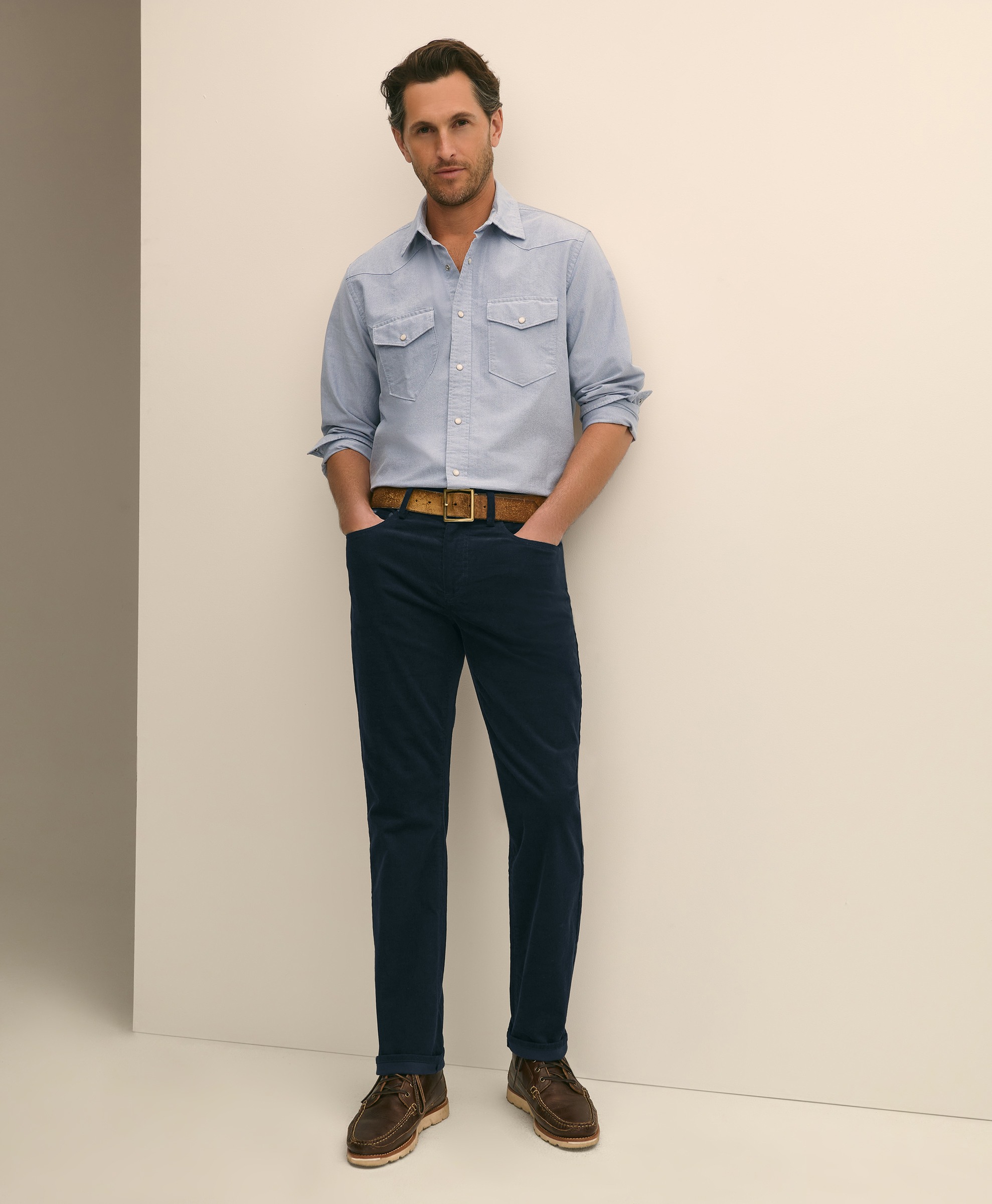 Brooks Brothers | 15W Corduroy Solid Regular Fit 5-Pkt Pants