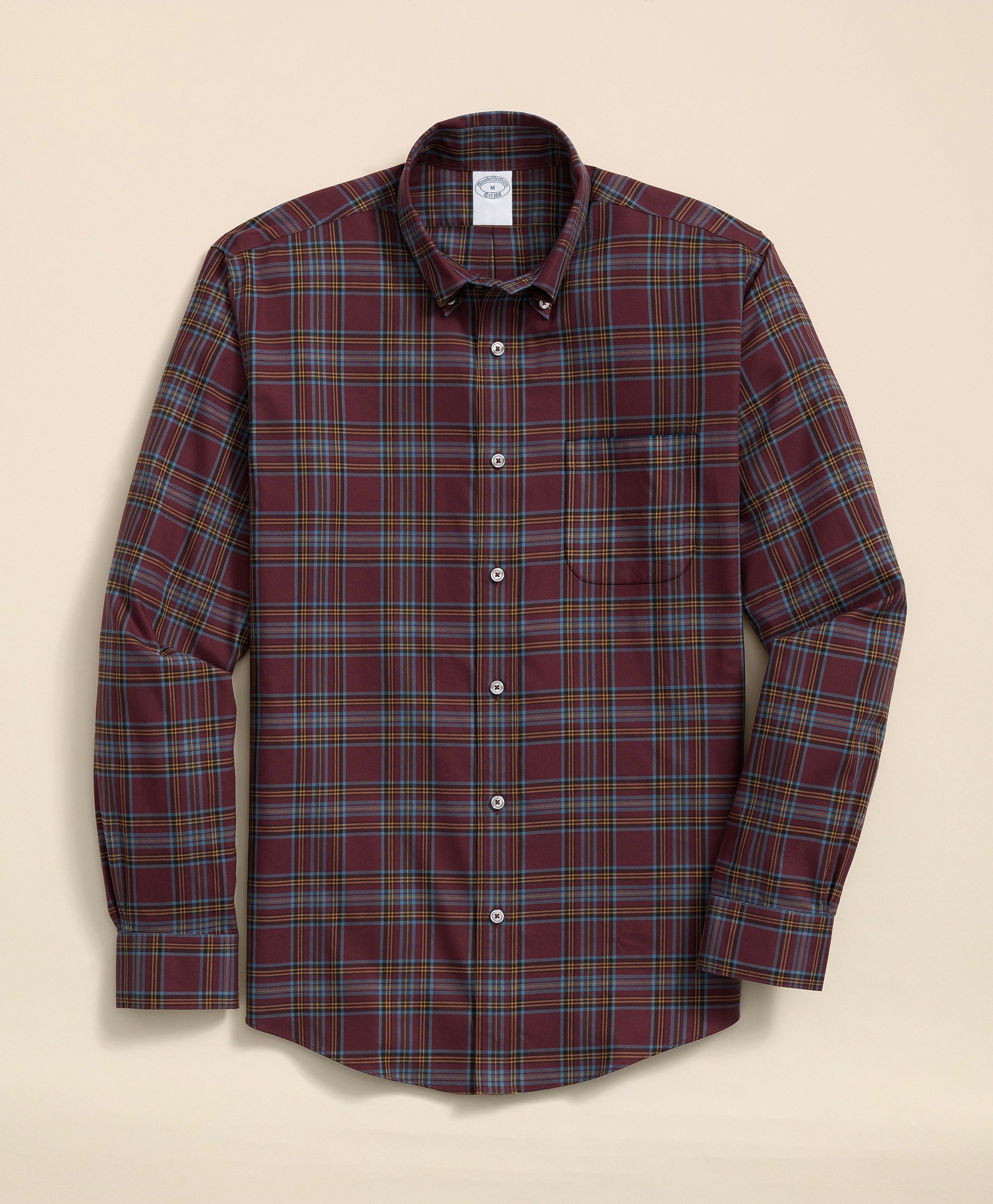 Brooks Brothers | Non-Iron Twill Patterned Sport Shirt