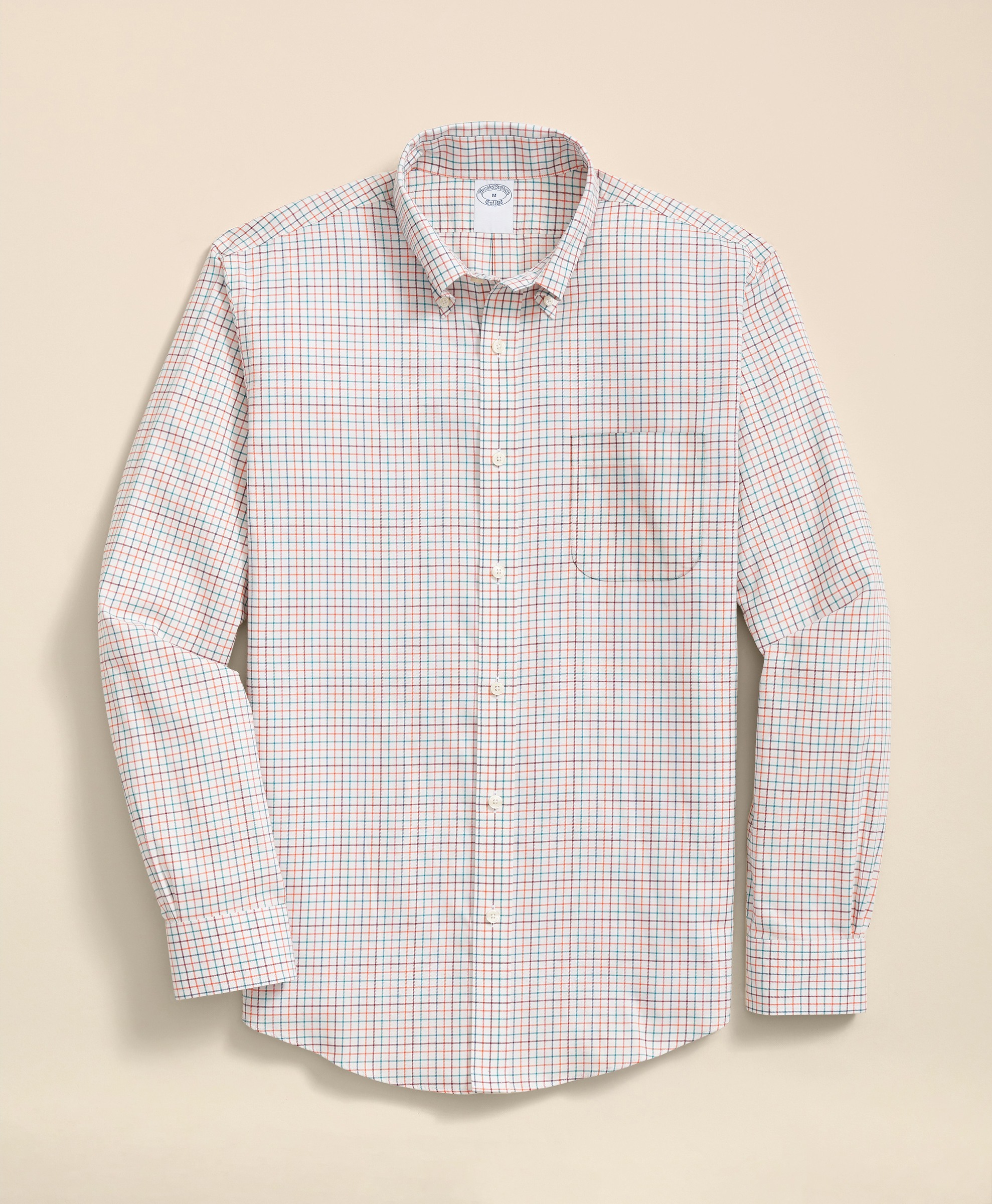 Brooks Brothers | Non-Iron Twill Tattersal Regular Fit Sport Shirt