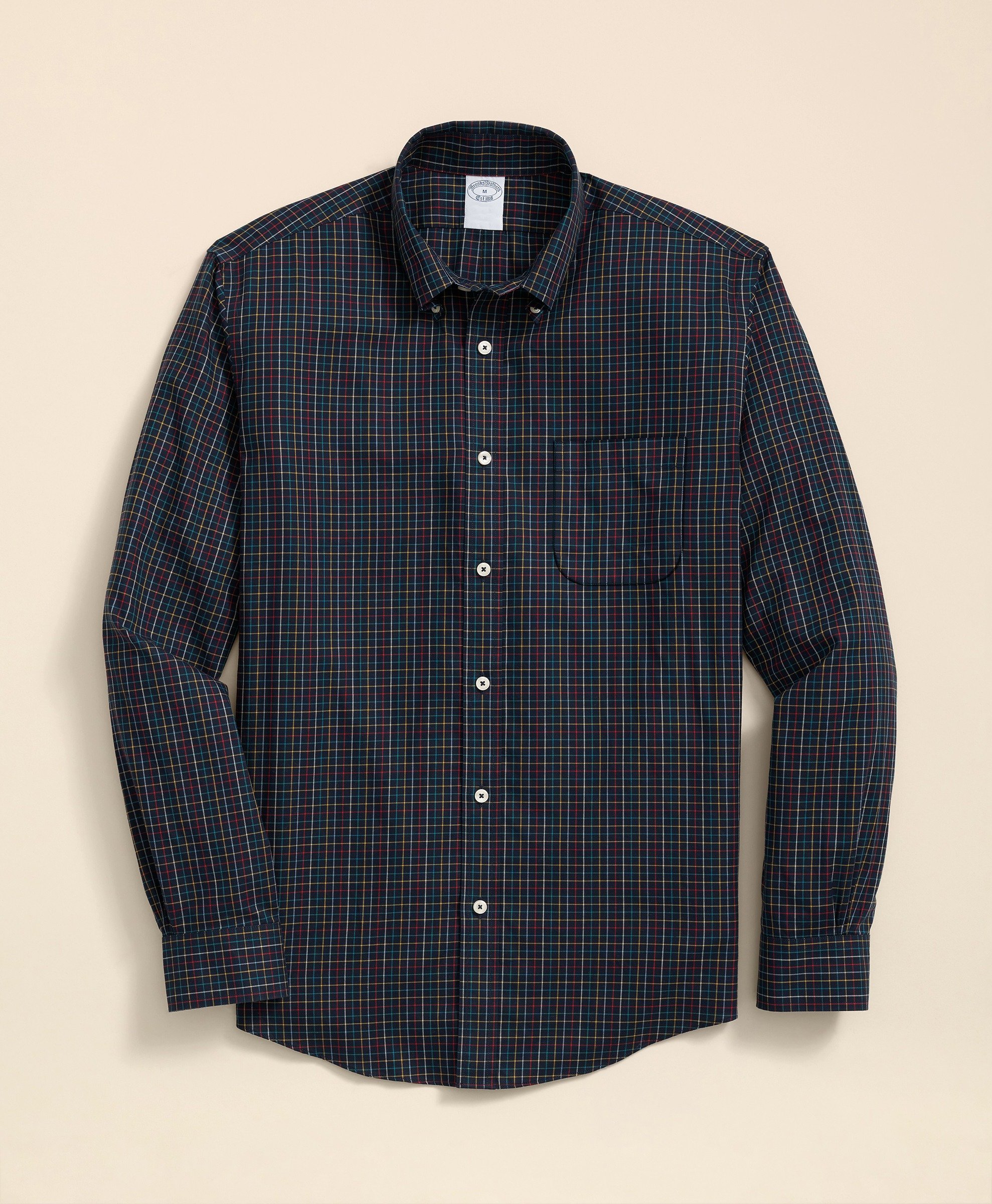 Brooks Brothers | Non-Iron Twill Tattersal Regular Fit Sport Shirt