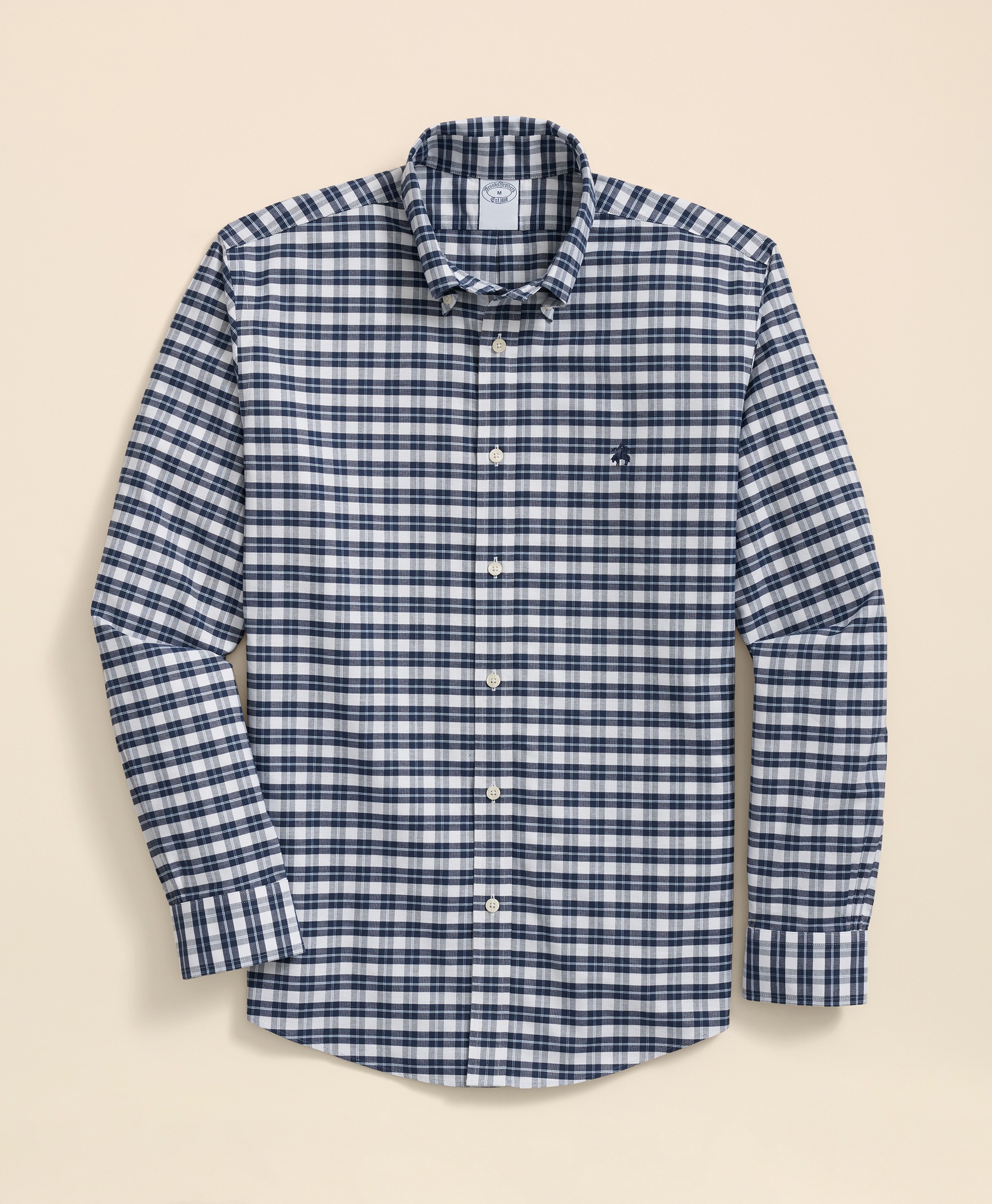 Brooks Brothers | Non-Iron Oxford Patterned Sport Shirt