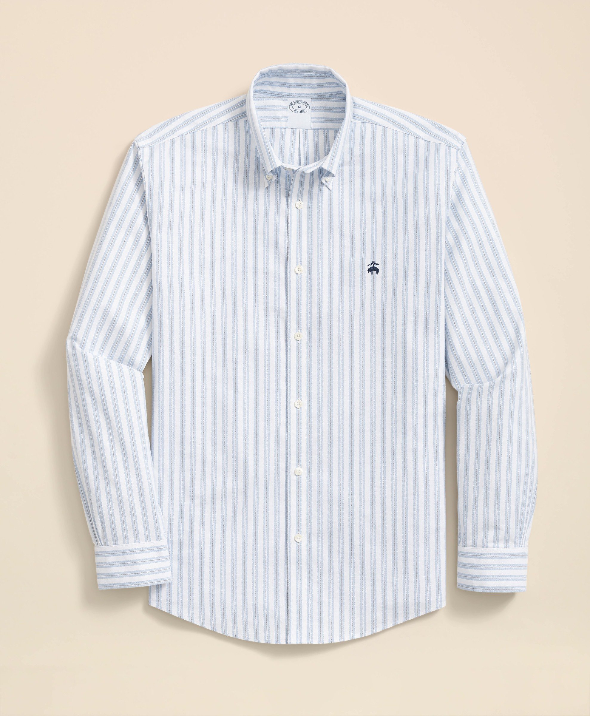 Brooks Brothers | Non-Iron Oxford Striped Regular Fit Sport Shirt