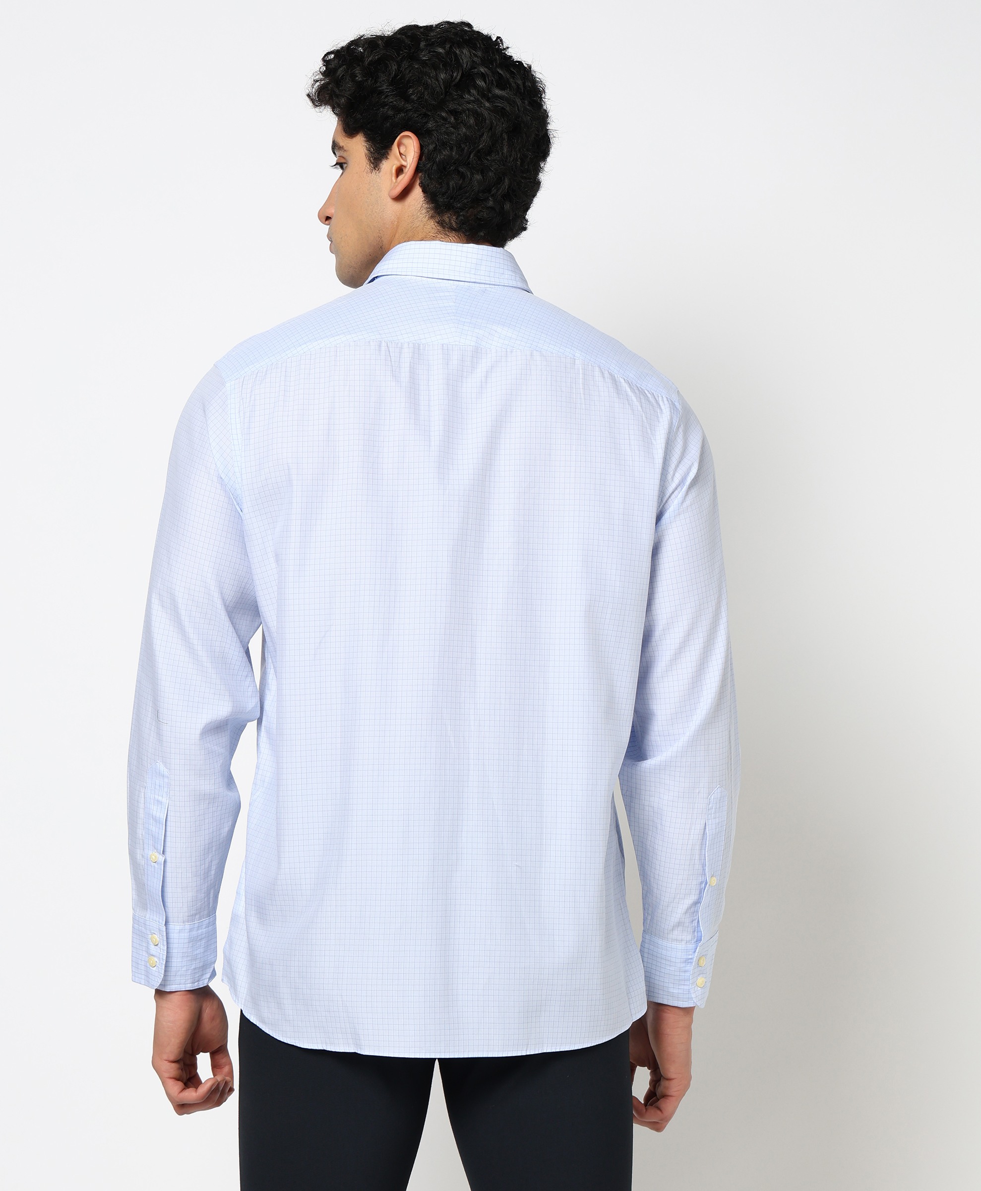Luxury Thomas Mason Windowpane Regular Fit Dress Shirt | Brooks