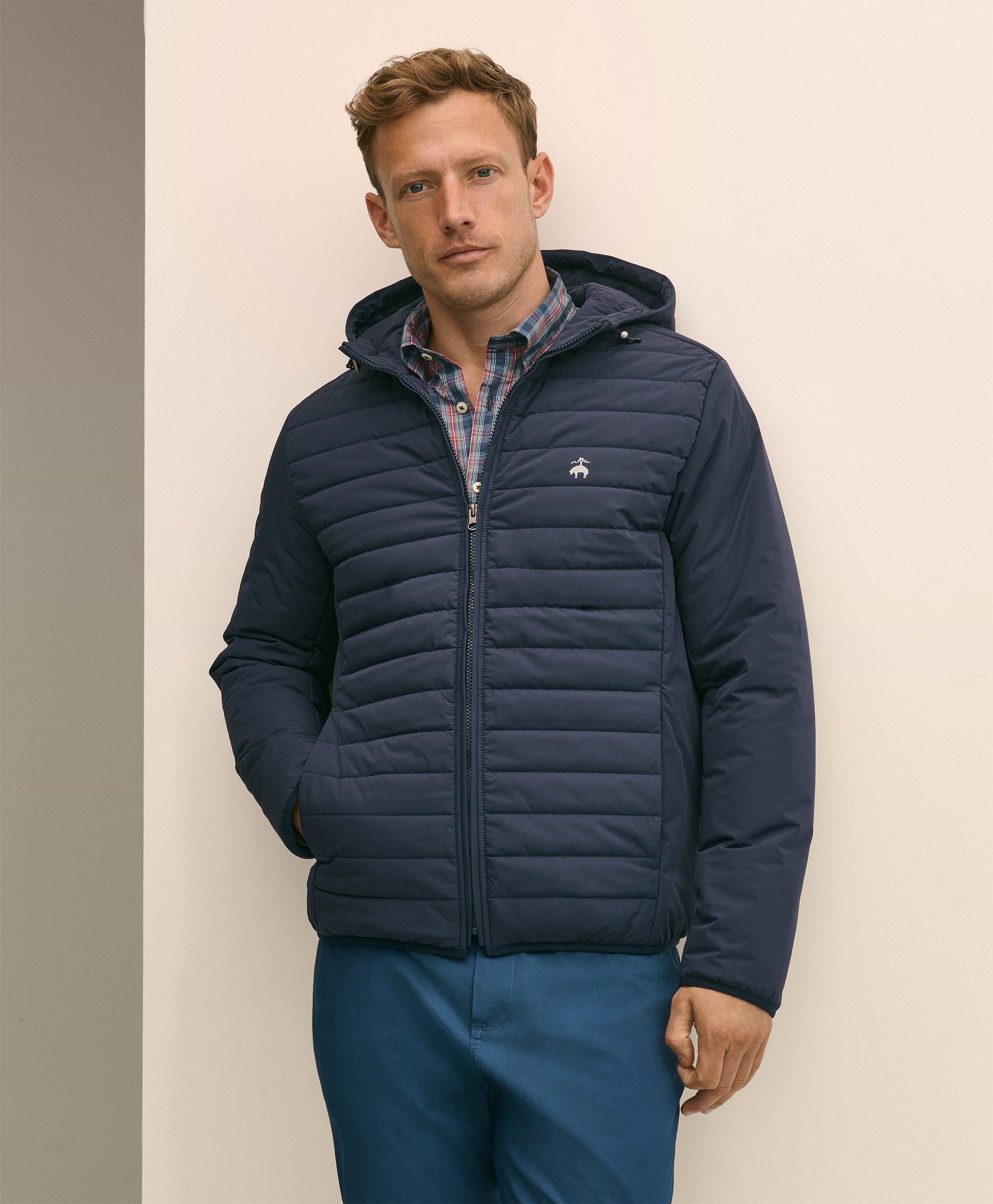 Brooks Brothers | Performance Stretch Solid Regular Fit Tech Jacket