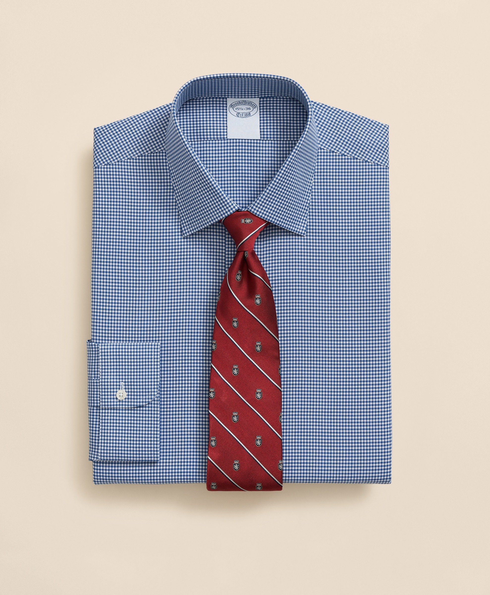 Brooks Brothers | Non-Iron Performance Gingham Regular Fit Dress Shirt