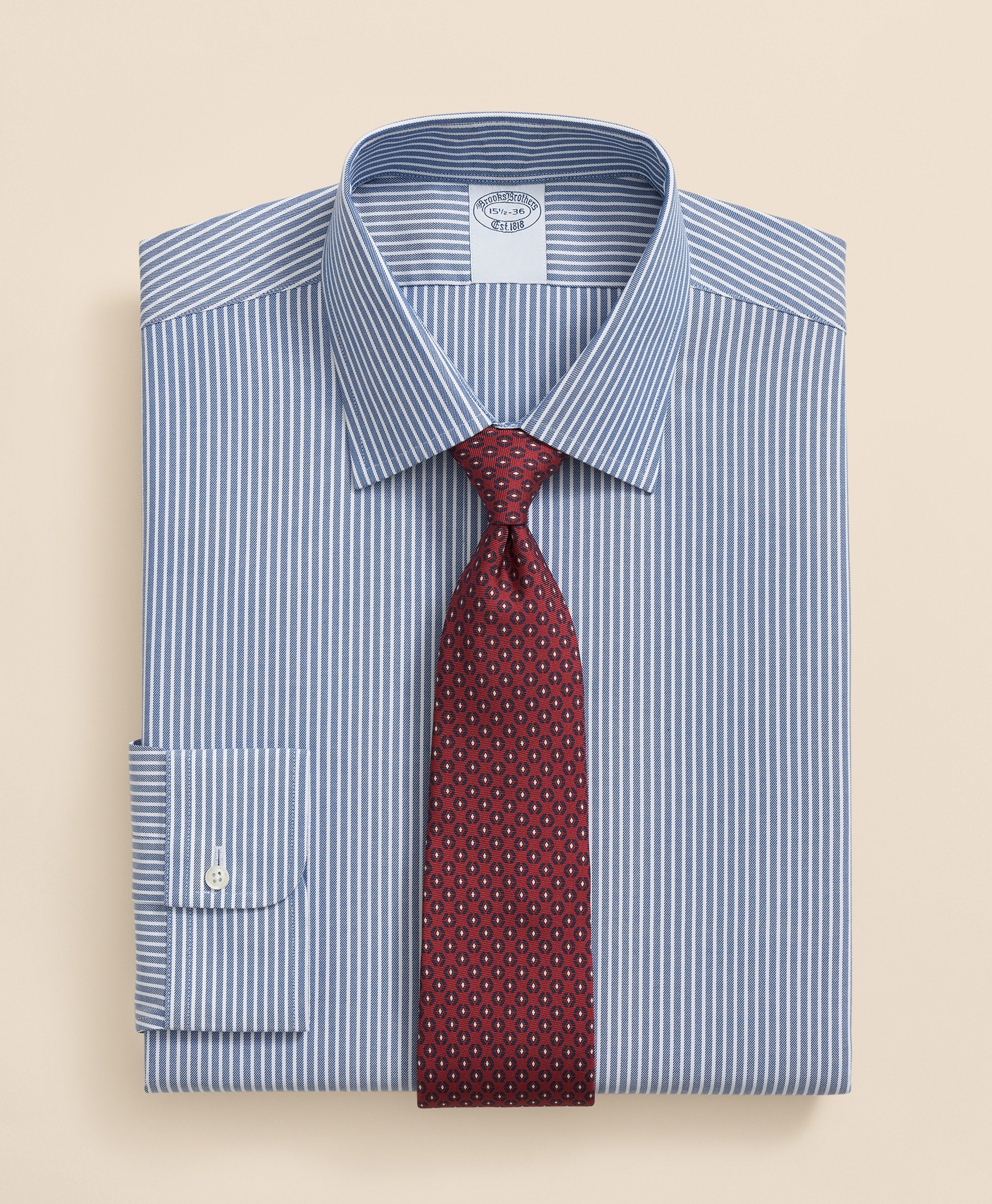 Brooks Brothers | Non-Iron Performance Striped Regular Fit Dress Shirt