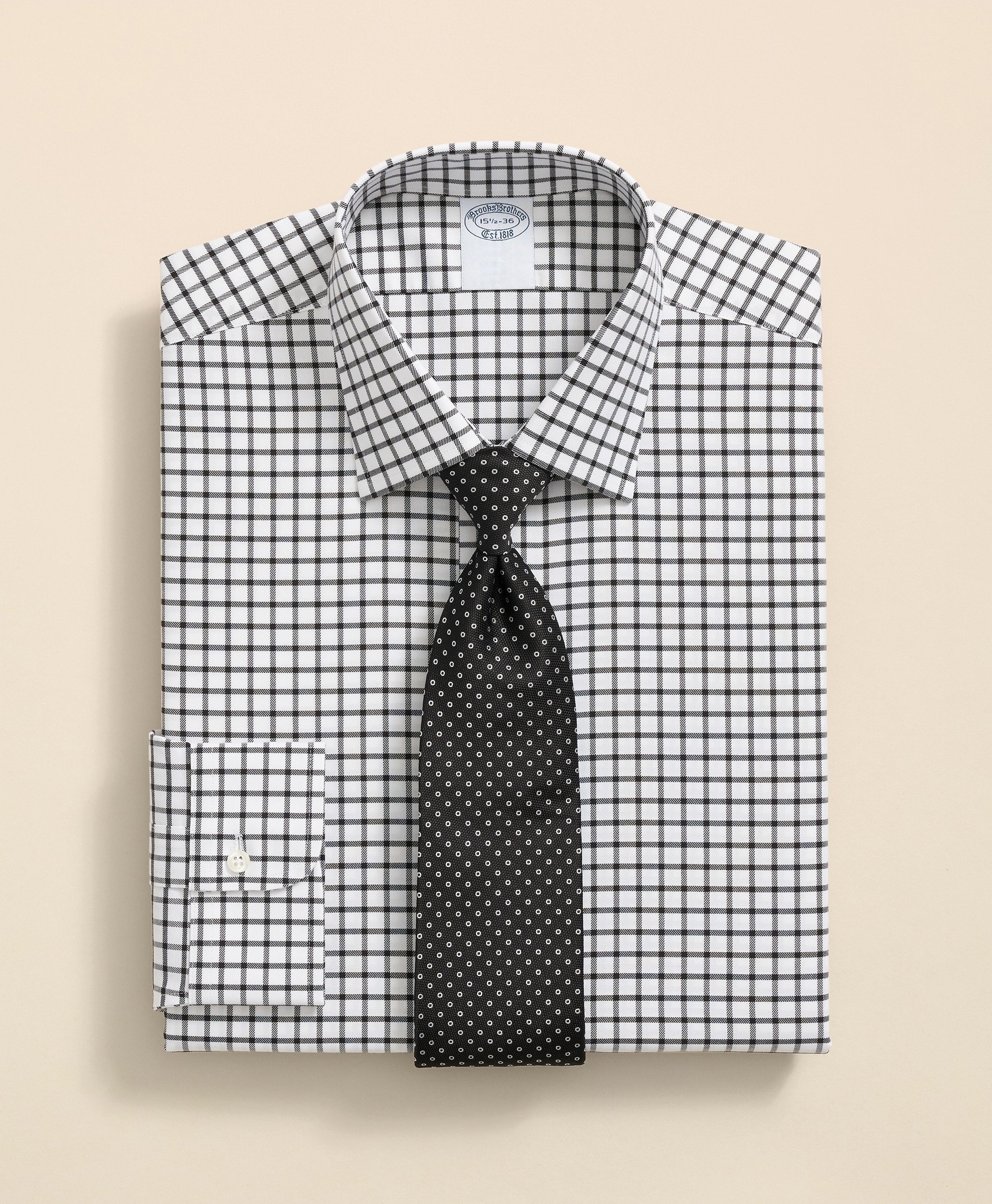 Brooks Brothers | Non-Iron Twill Windowpane Regular Fit Dress Shirt