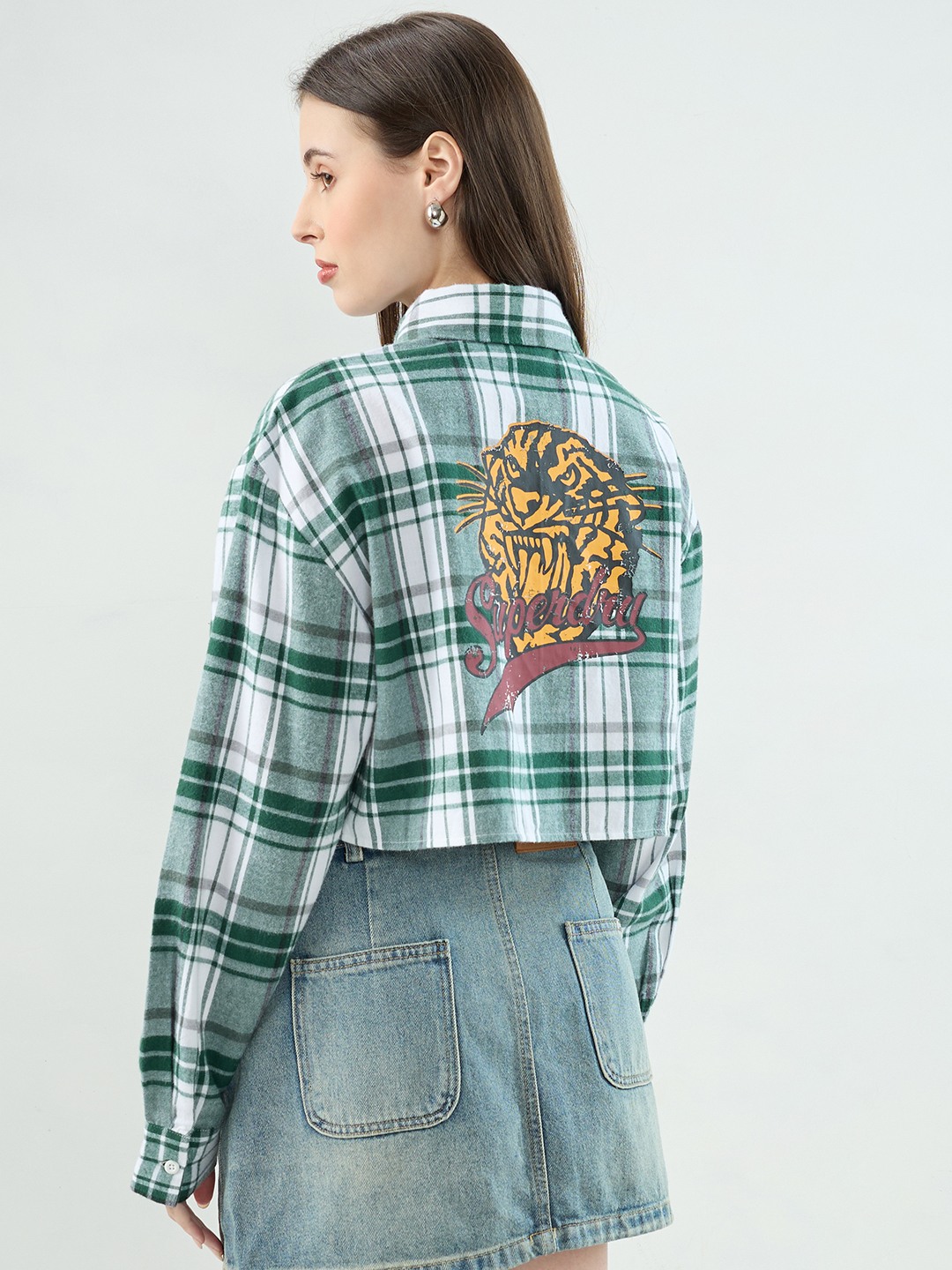 FLANNEL CHECK TIGER SHIRT
