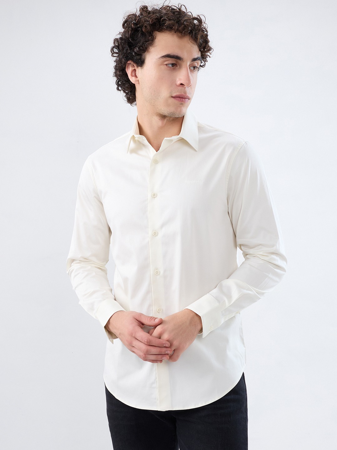 SD LUXE STRETCH SATIN SHIRT