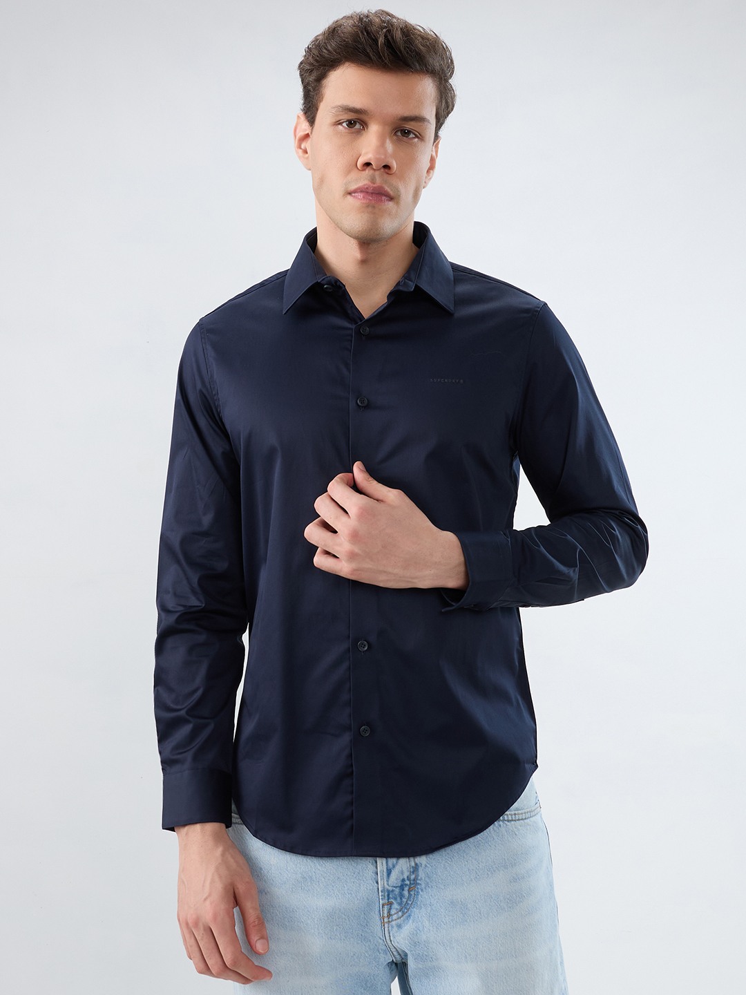 SD LUXE STRETCH SATIN SHIRT