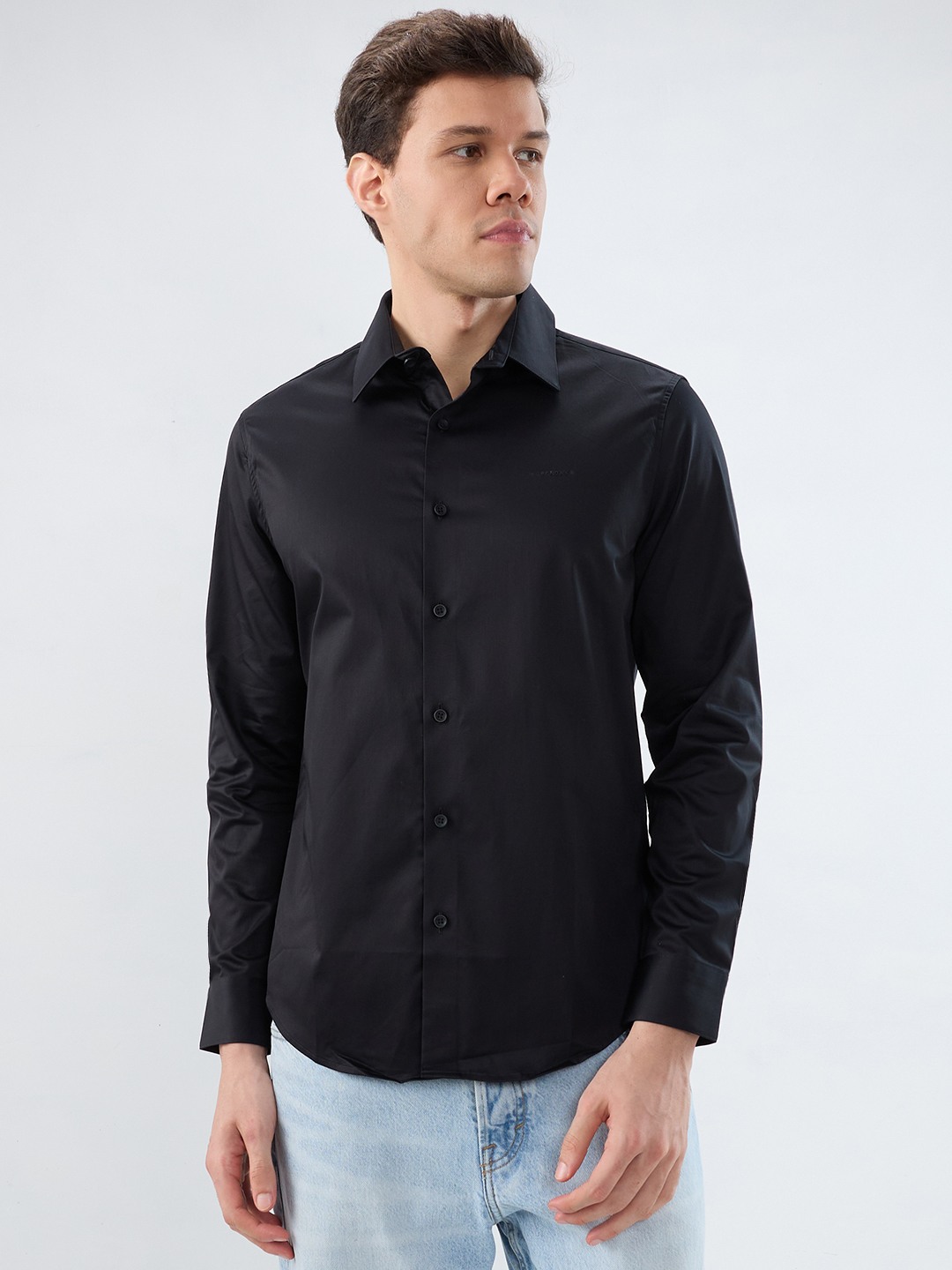 SD LUXE STRETCH SATIN SHIRT