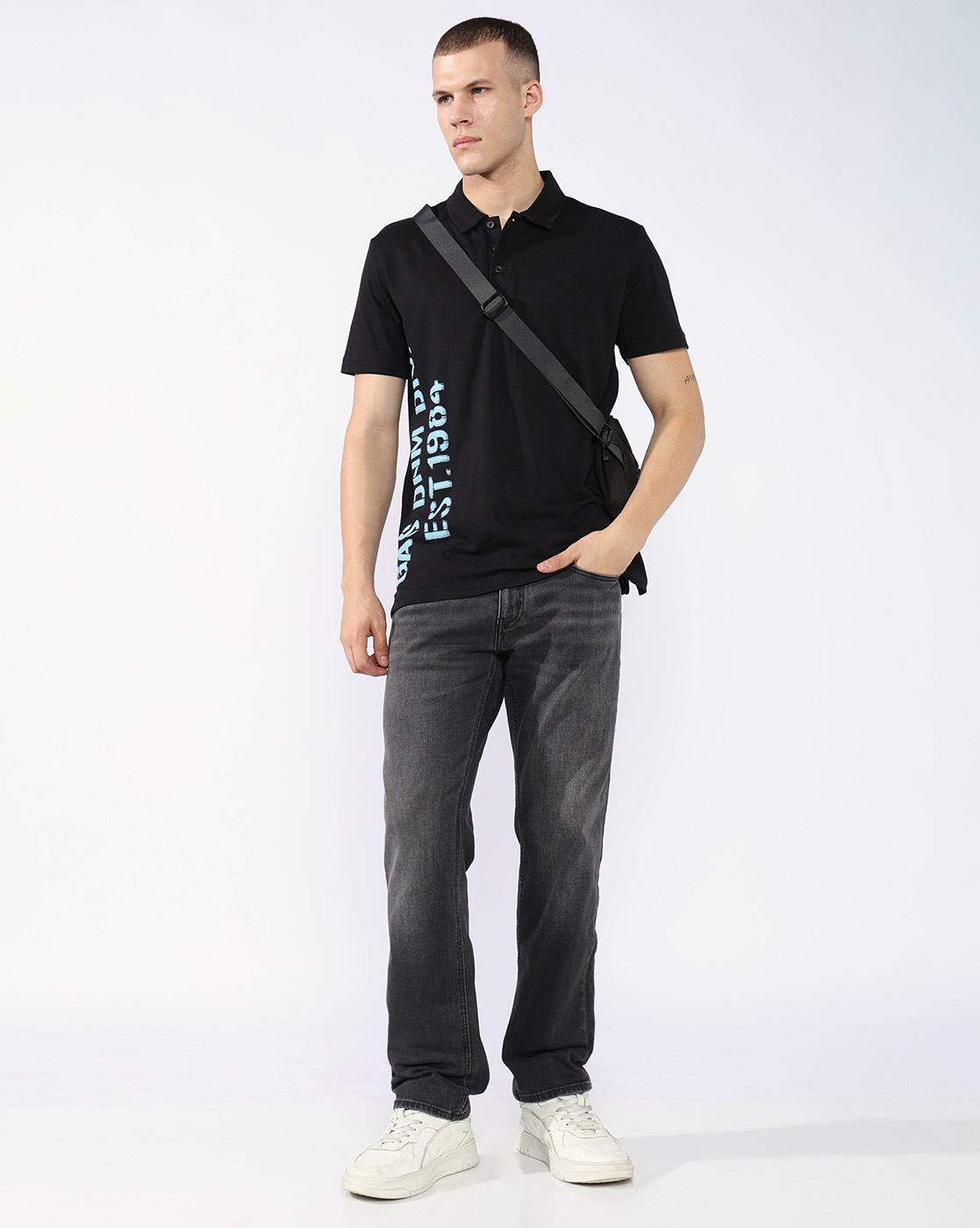 GAS | Jaxon Straight Fit Mid Rise Mid Wash Grey Jeans