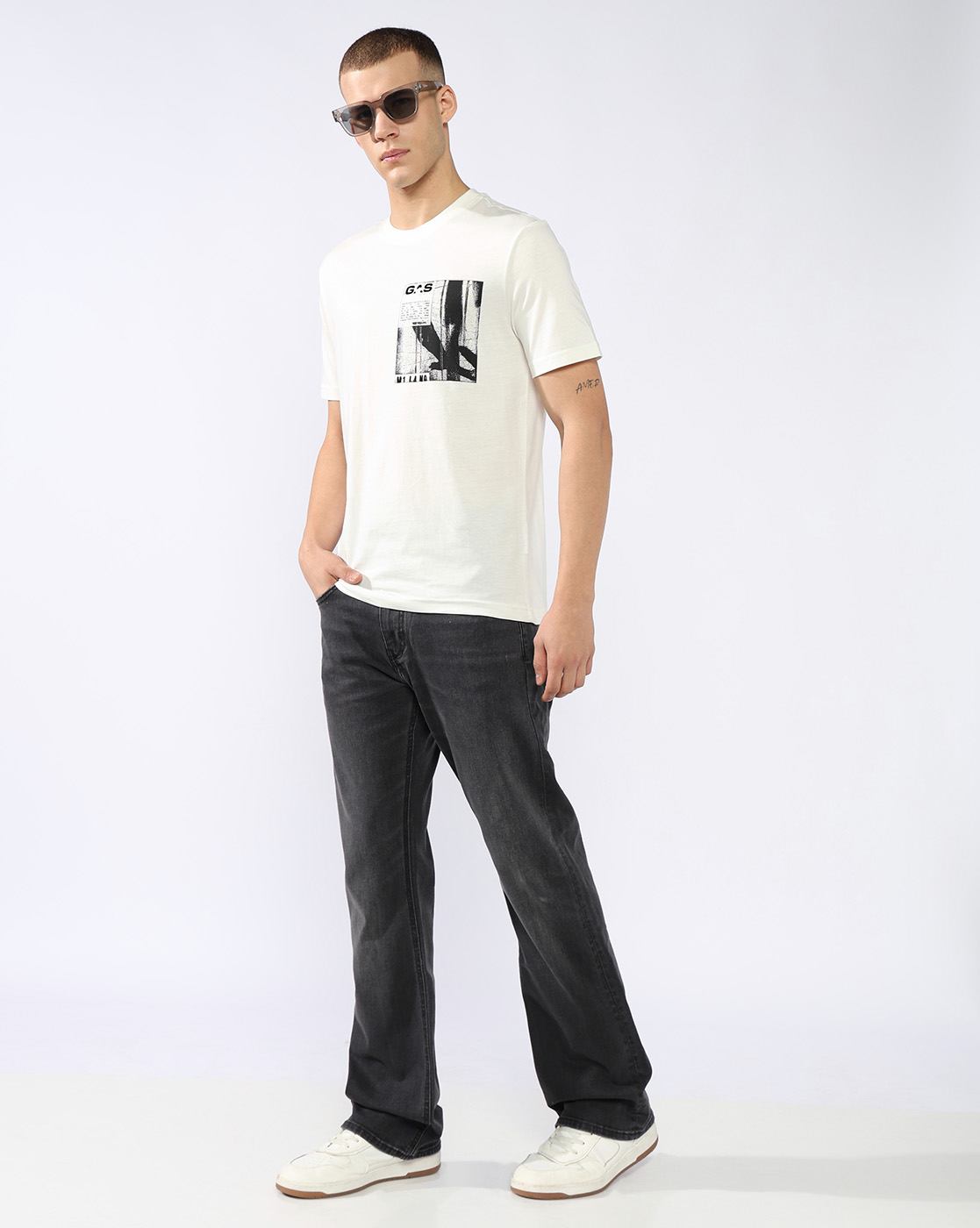 GAS | Toki Bootcut Fit Mid Rise Light Wash Blue Jeans