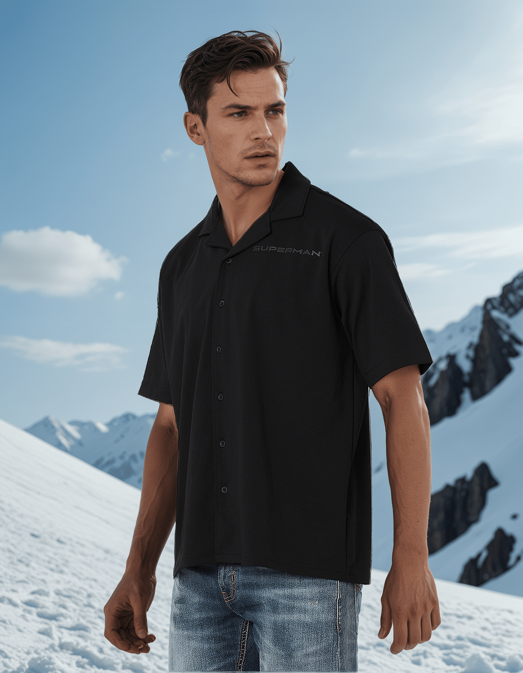 GAS | Superman Regular Fit Shield Graphic Shirt