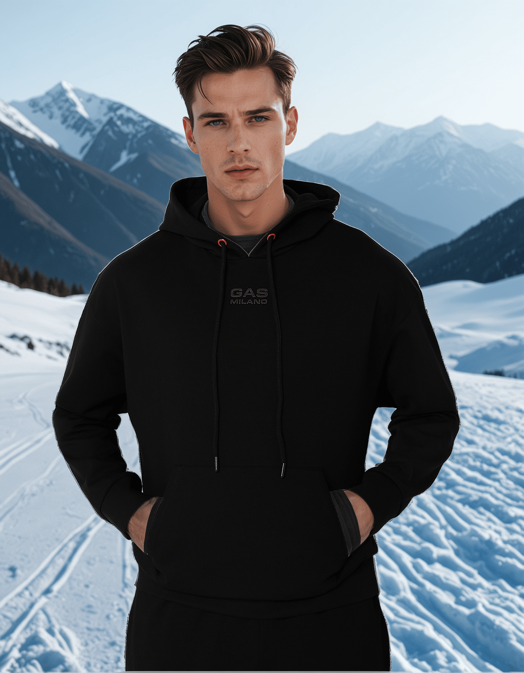 GAS | Superman Back Hit Boxy Fit Sweatshirt With Hood