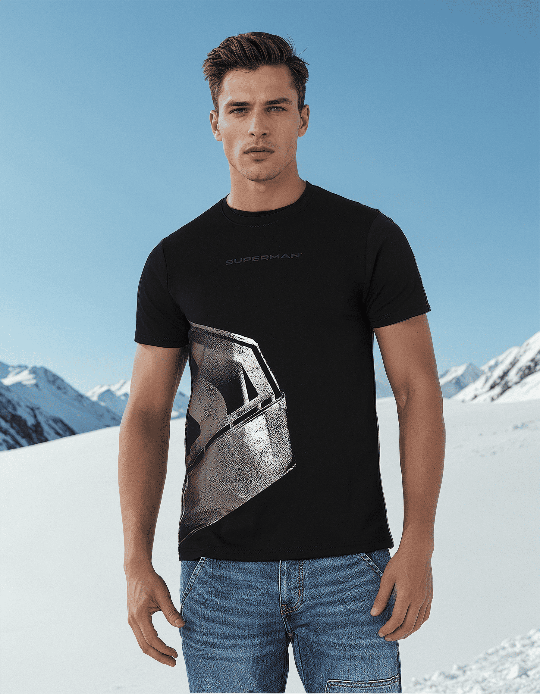 GAS | Superman Regular Fit Shield Graphic Tee
