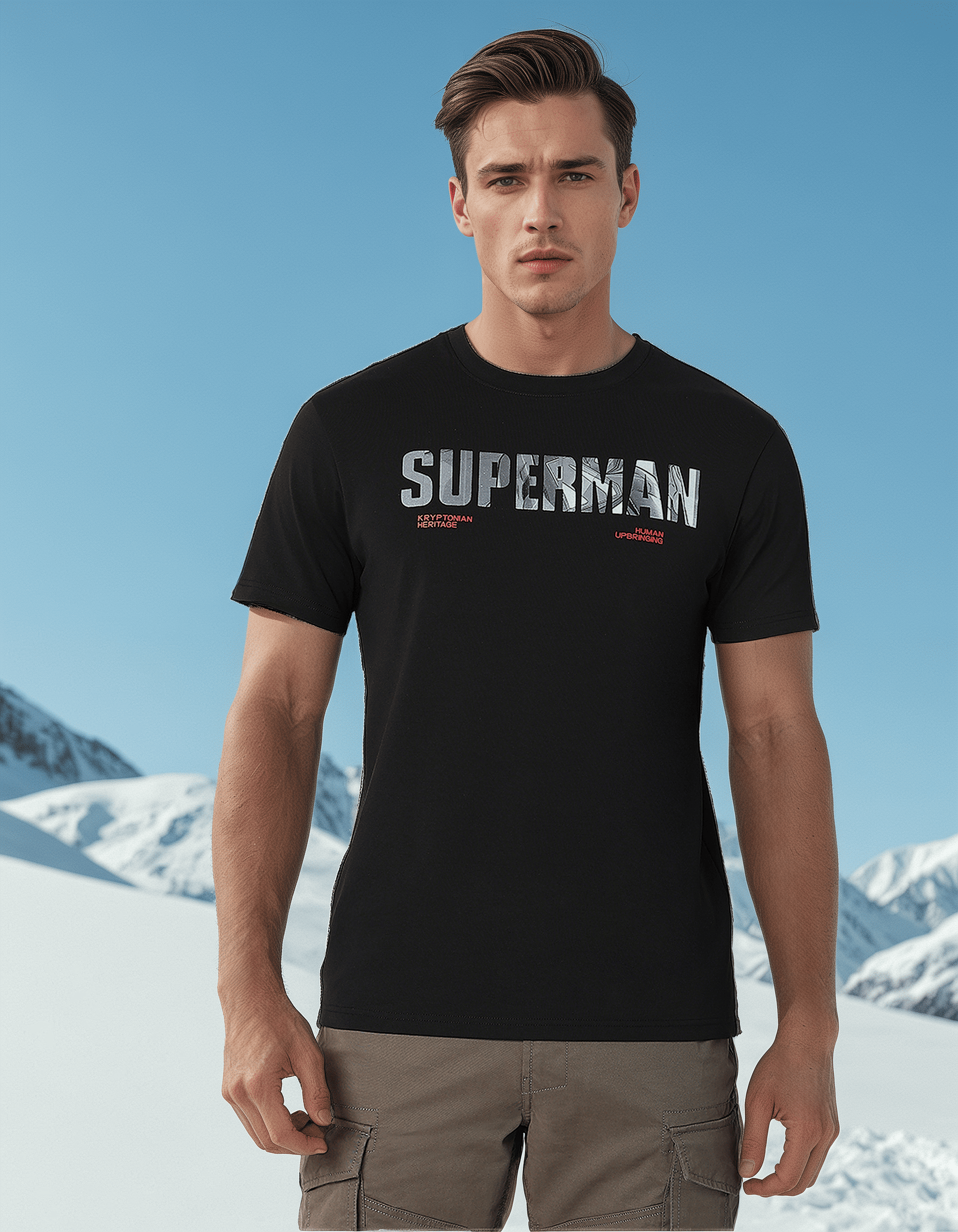 GAS | Superman Regular Fit Krypton Graphic Tee