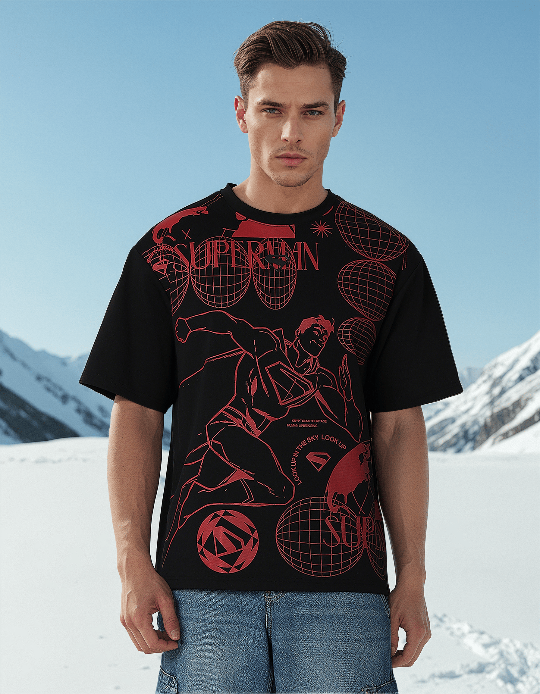GAS | Superman Comic Graphic Boxy Fit Tee
