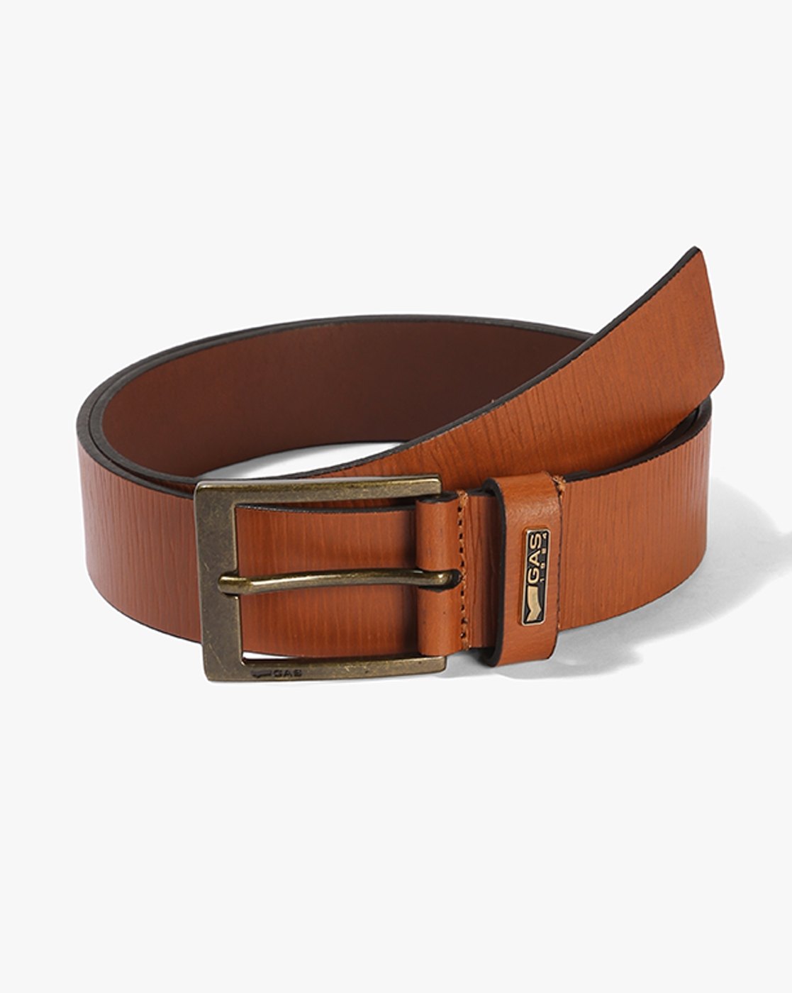 GAS | Genuine Leather Long Grain Tan Belt